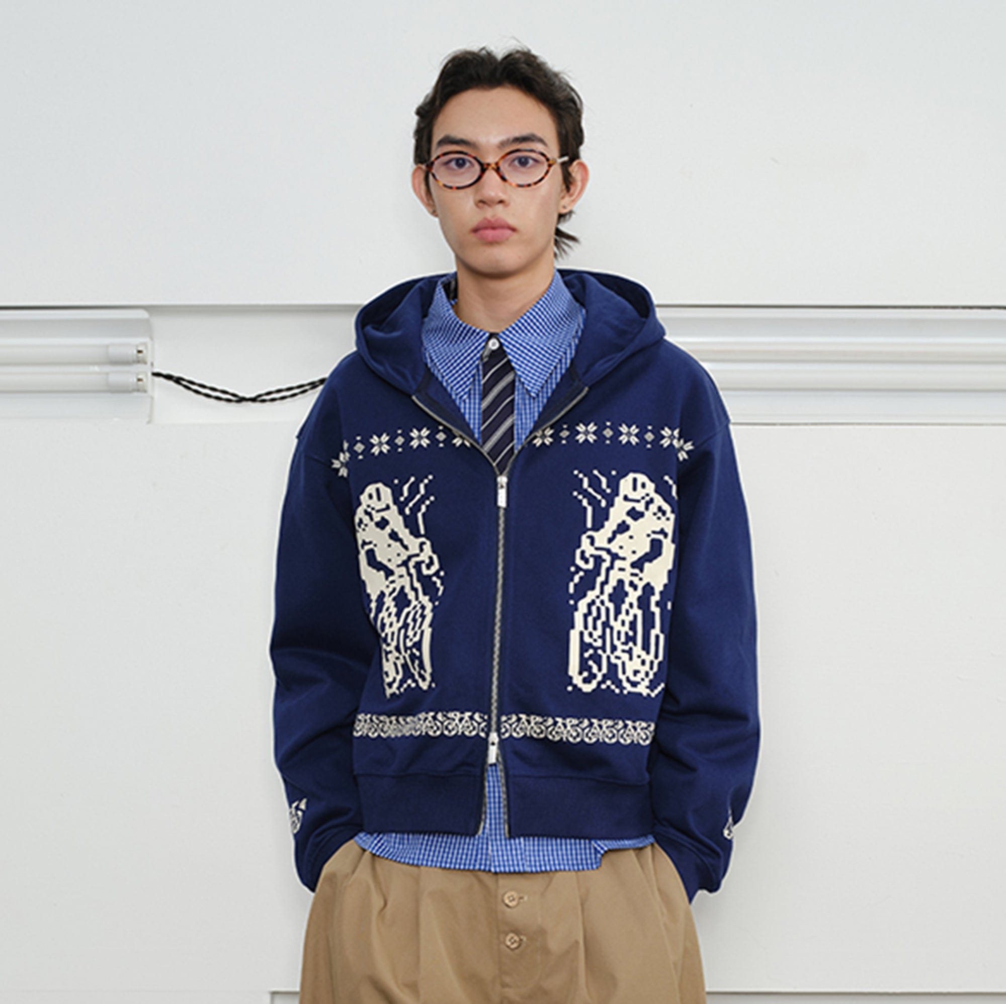 KREATE Bicycle Knitted Zip-Up Jacket