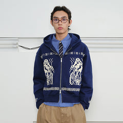 KREATE Bicycle Knitted Zip-Up Jacket