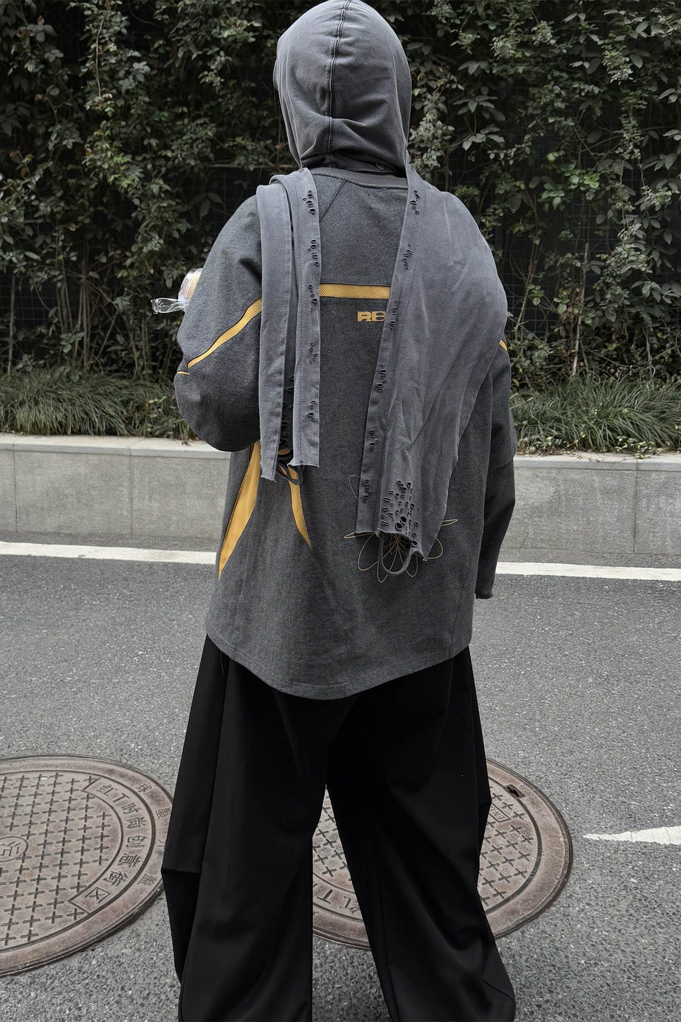 RELABEL No.21 Spliced Layered Long-Sleeve Tee