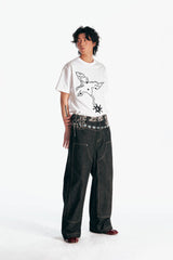 1997 POSTOFFICE Crane With A Blossom Patch T-Shirt