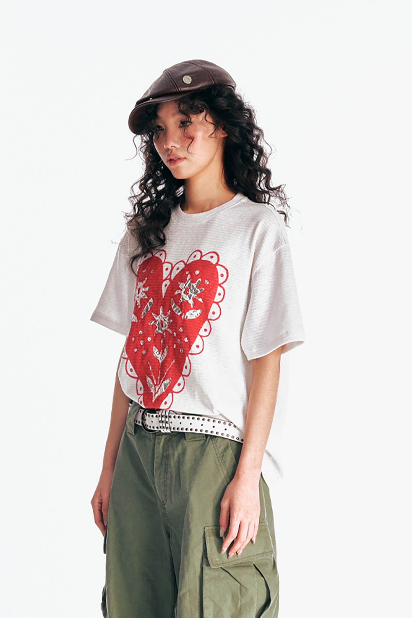 1997 POSTOFFICE The Heart Lace Bloom T-Shirt