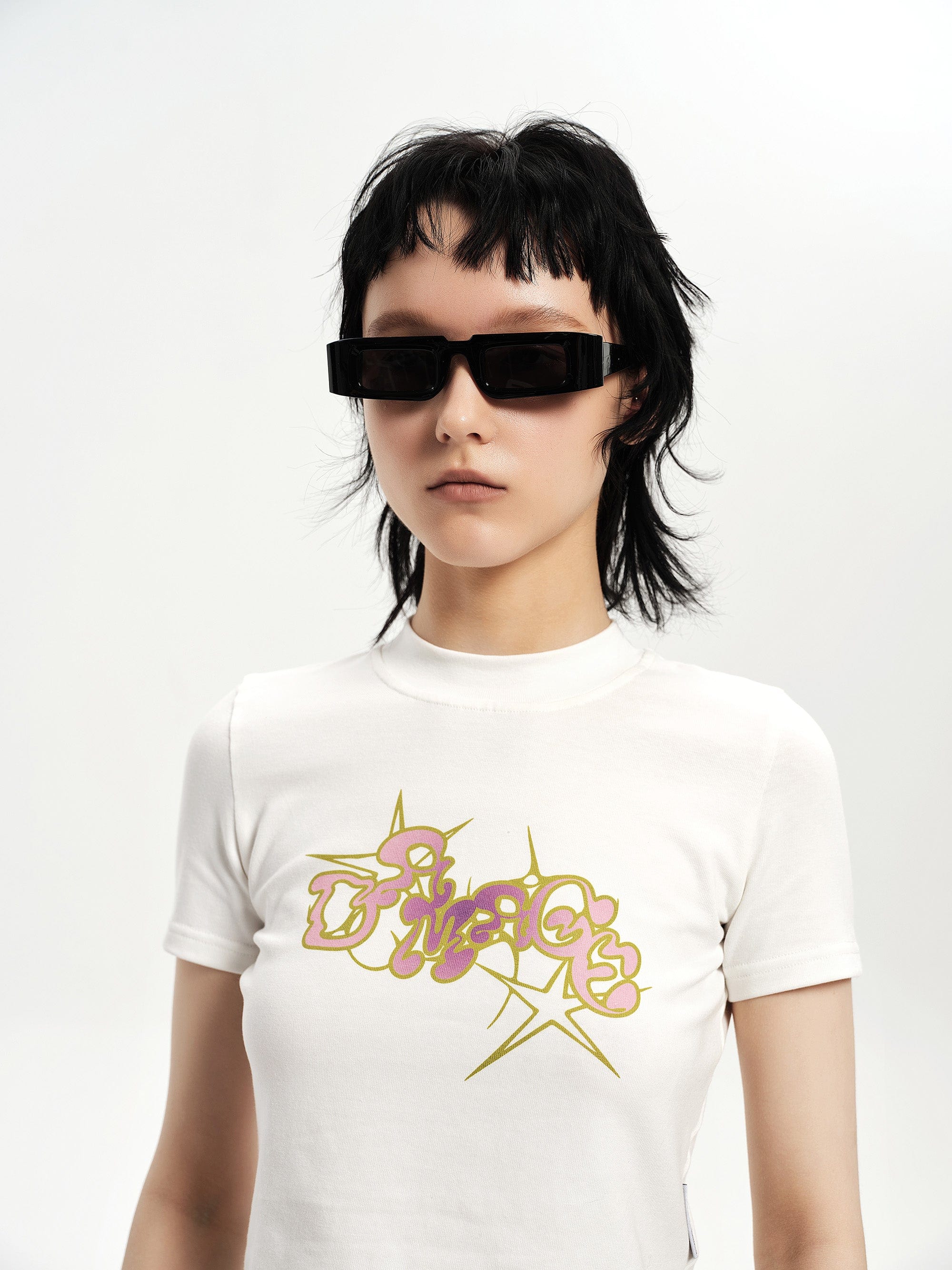 DAMAGE ASIA OPTICALS The Square Bold Frame Sunglasses