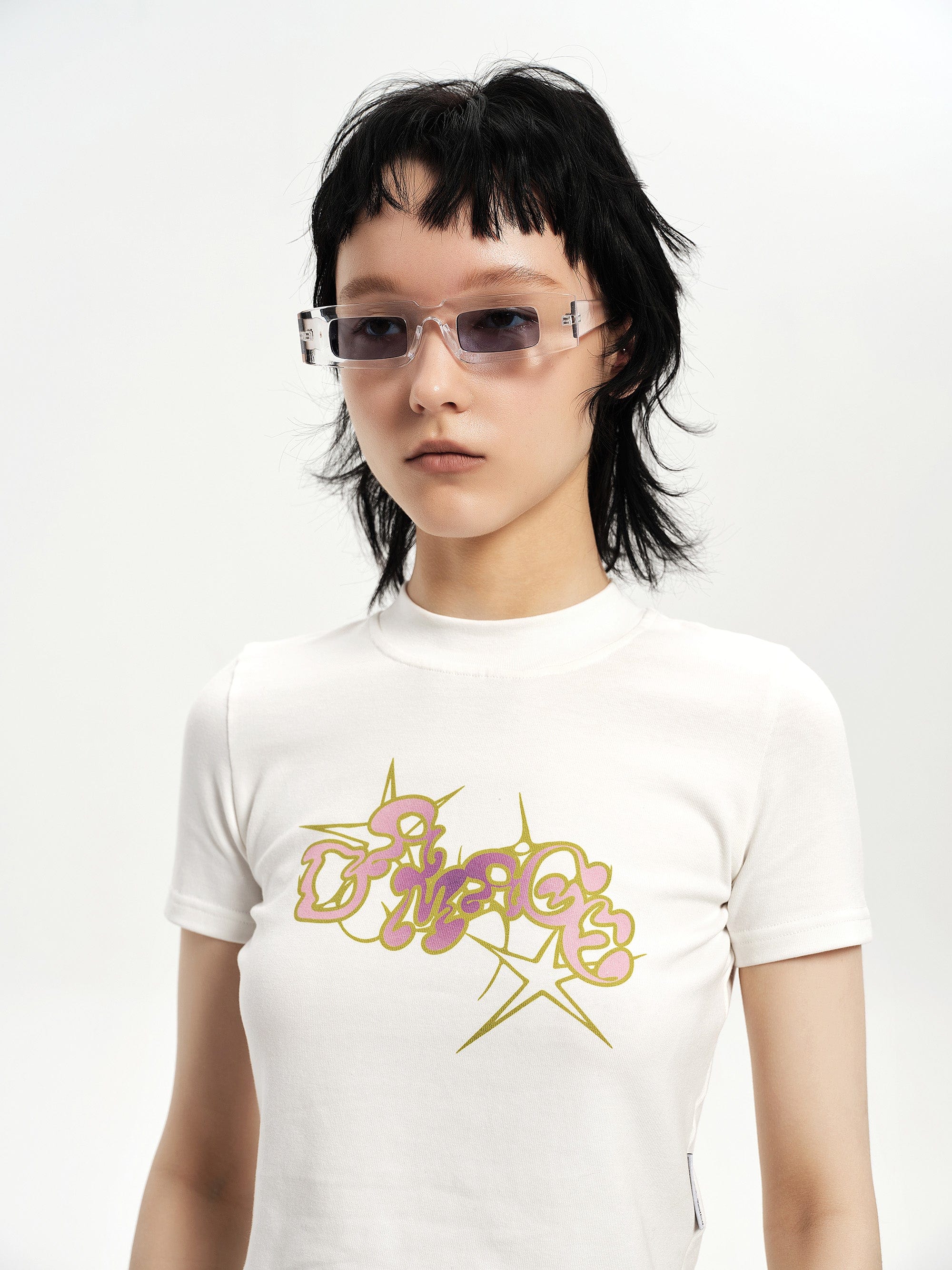 DAMAGE ASIA OPTICALS The Square Bold Frame Sunglasses