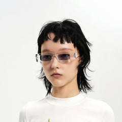 DAMAGE ASIA OPTICALS The Square Bold Frame Sunglasses