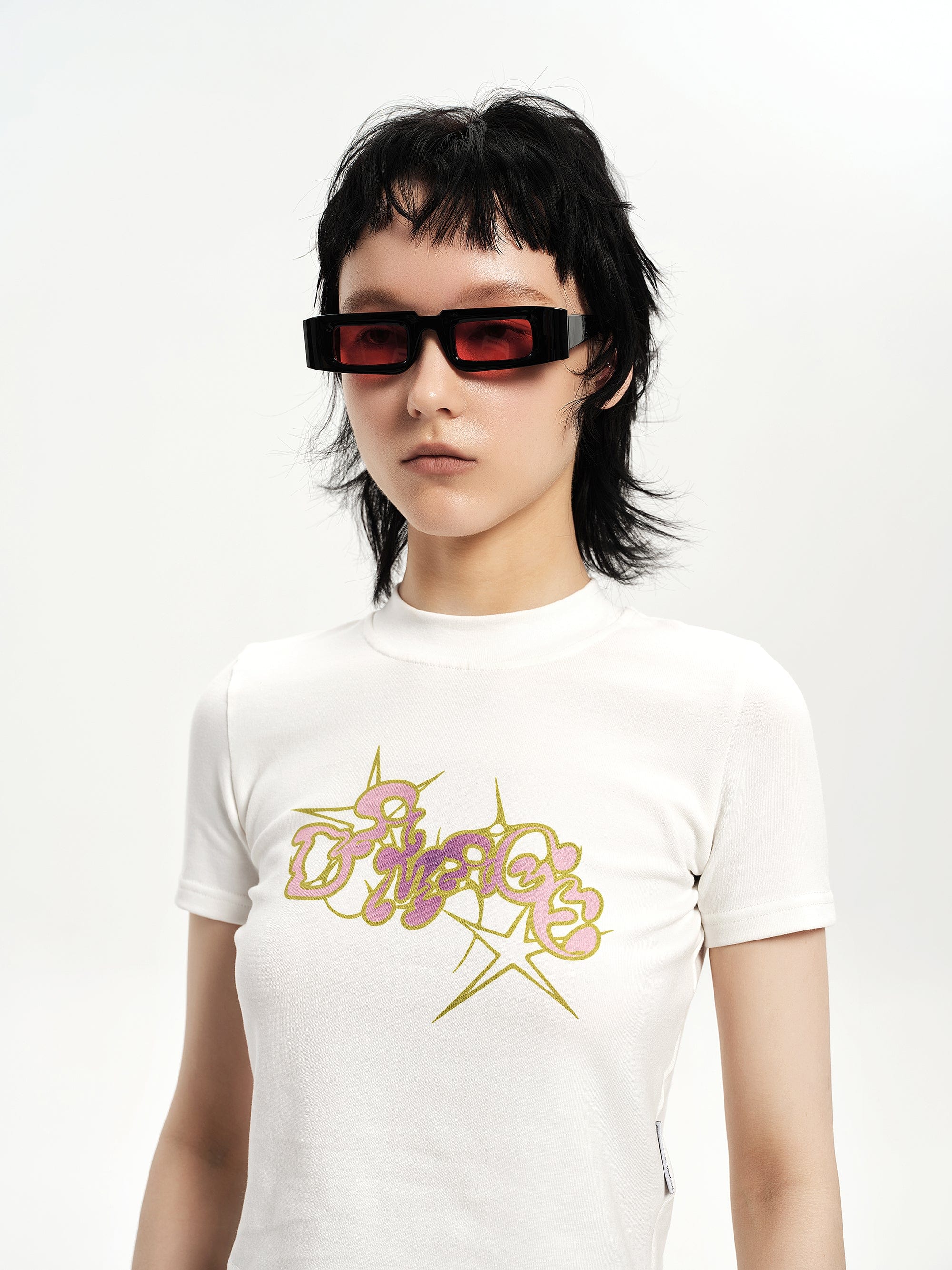 DAMAGE ASIA OPTICALS The Square Bold Frame Sunglasses