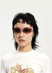 DAMAGE ASIA OPTICALS Rimless Gradient Sunglasses