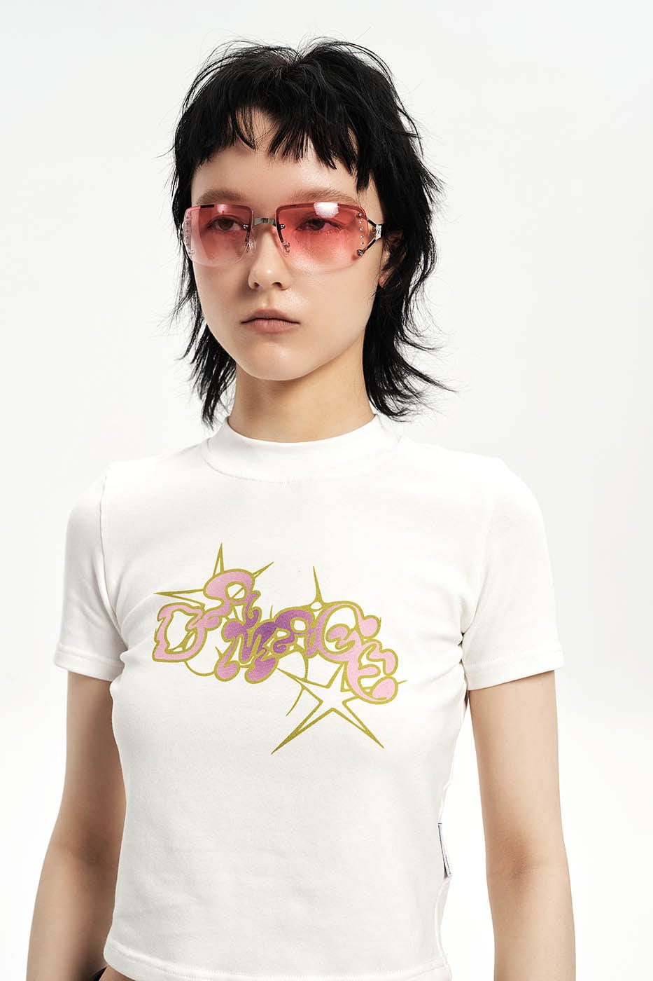 DAMAGE ASIA OPTICALS Semi-Rim Square Gradient Sunglasses