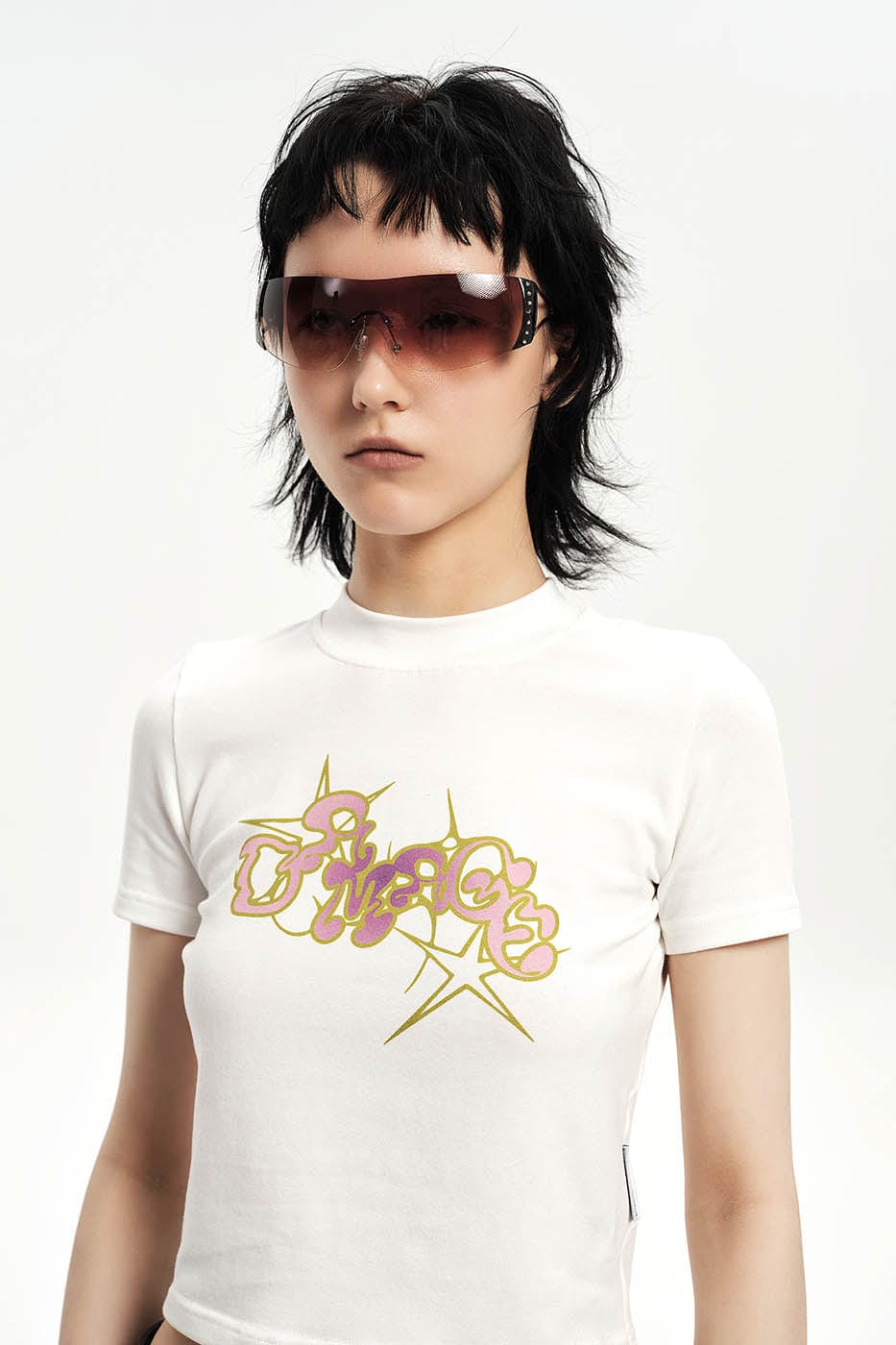 DAMAGE ASIA OPTICALS Rhinestone Frameless Sunglasses