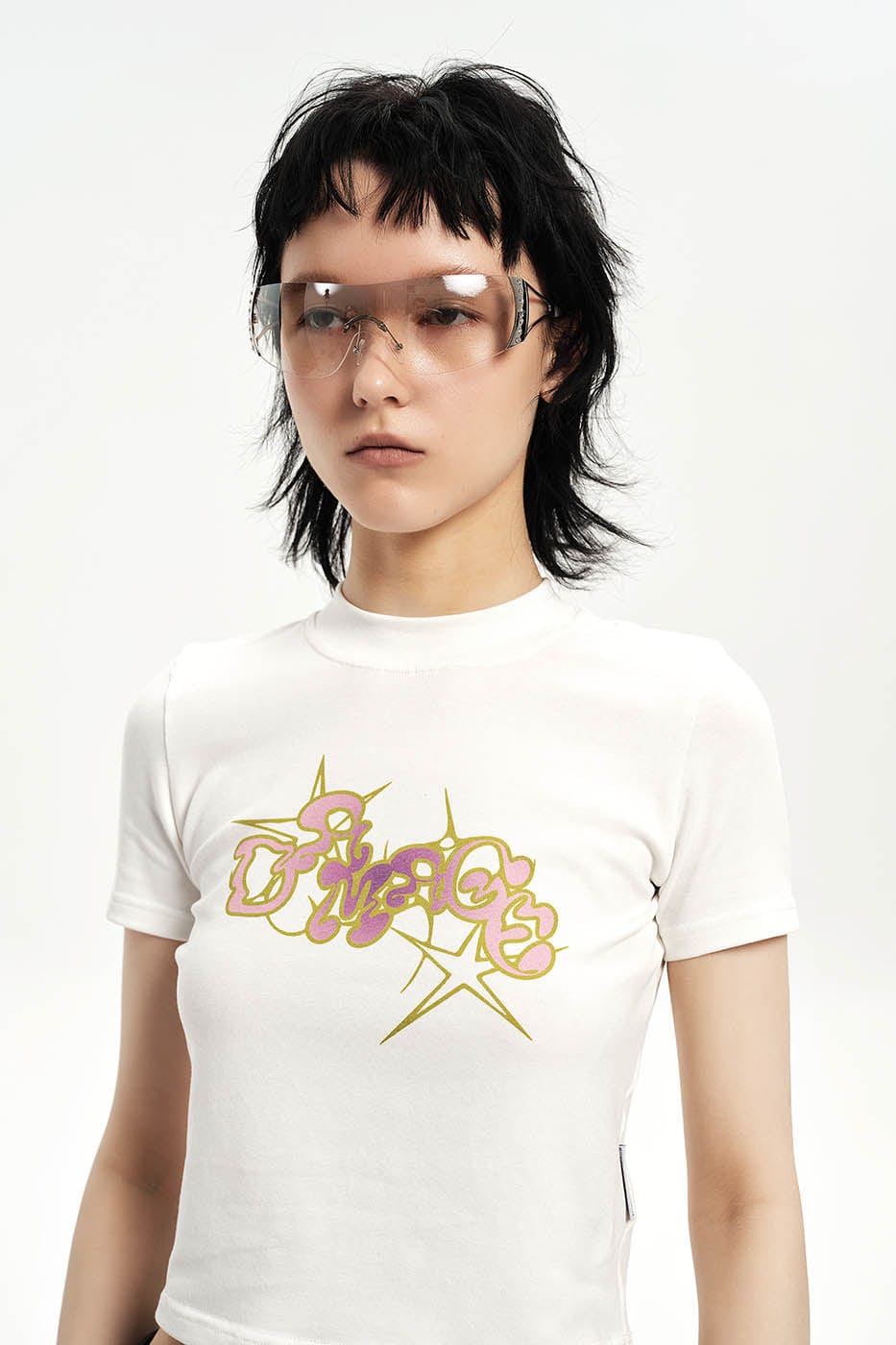 DAMAGE ASIA OPTICALS Rhinestone Frameless Sunglasses