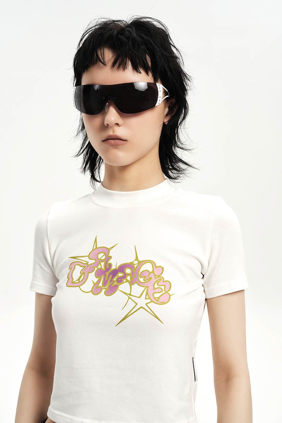 DAMAGE ASIA OPTICALS Rhinestone Frameless Sunglasses