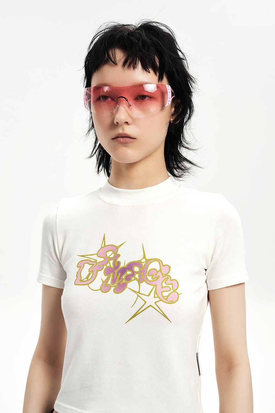 DAMAGE ASIA OPTICALS Rhinestone Frameless Sunglasses