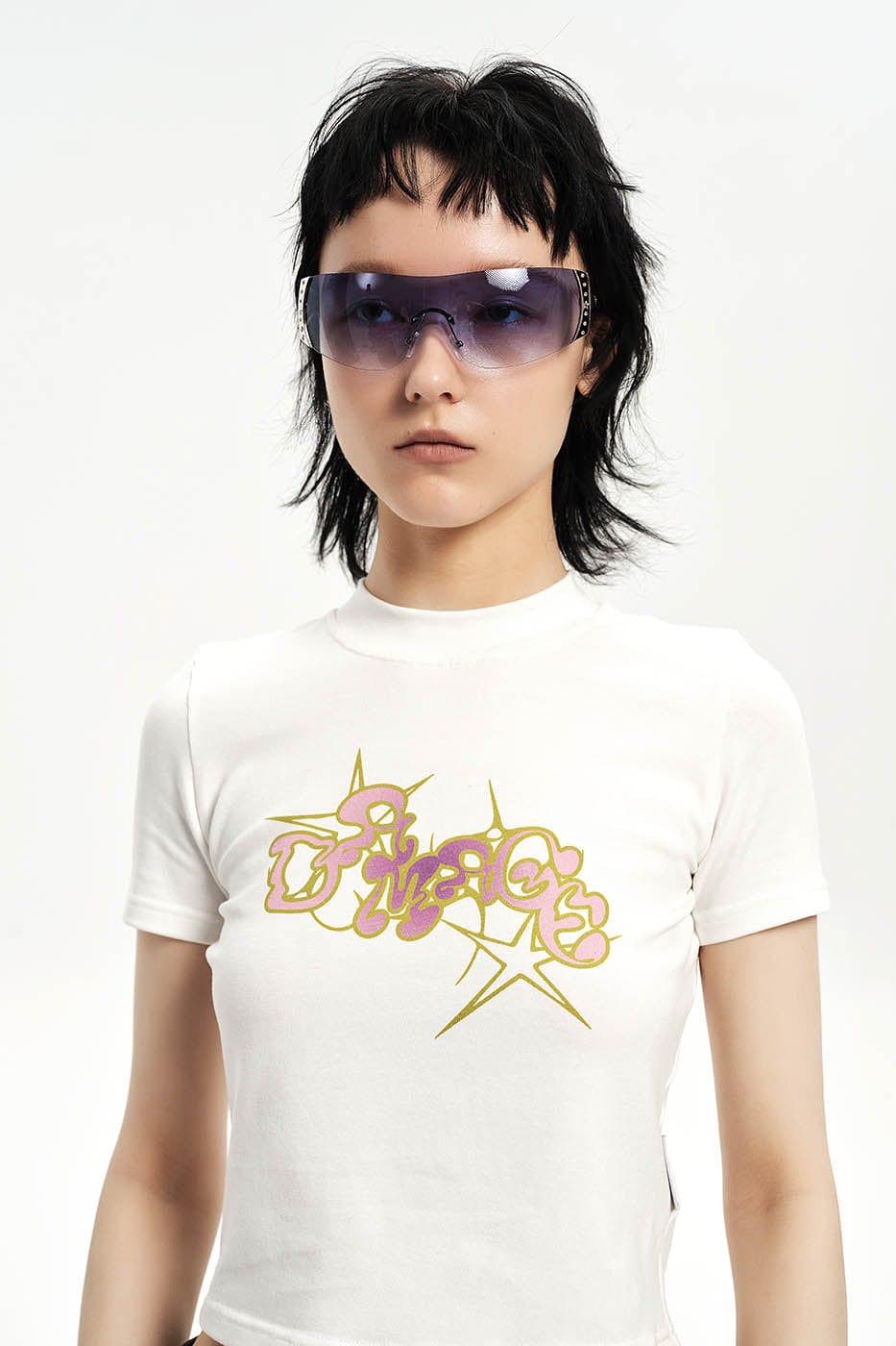 DAMAGE ASIA OPTICALS Rhinestone Frameless Sunglasses