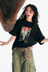 1997 POSTOFFICE Prayer Flags Graphic T-Shirt