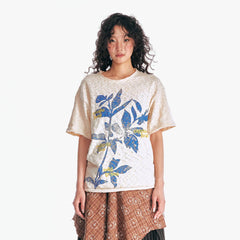 1997 POSTOFFICE Sesame Leaves Graphics Burnout T-Shirt