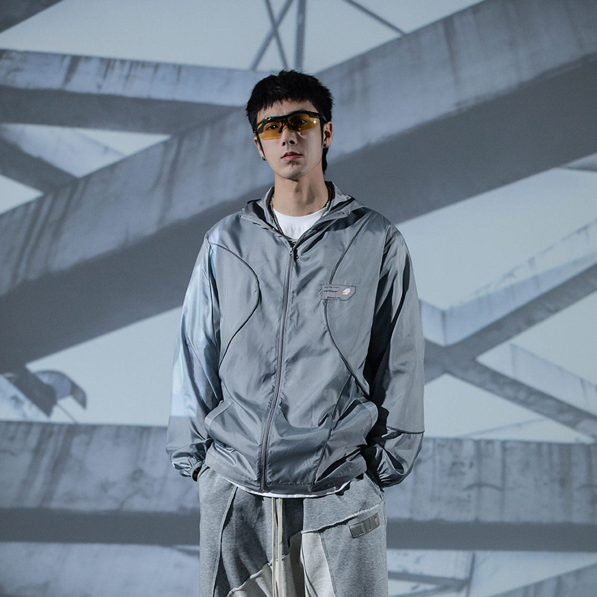 ENSHADOWER Modern Reflective Stripes Jacket
