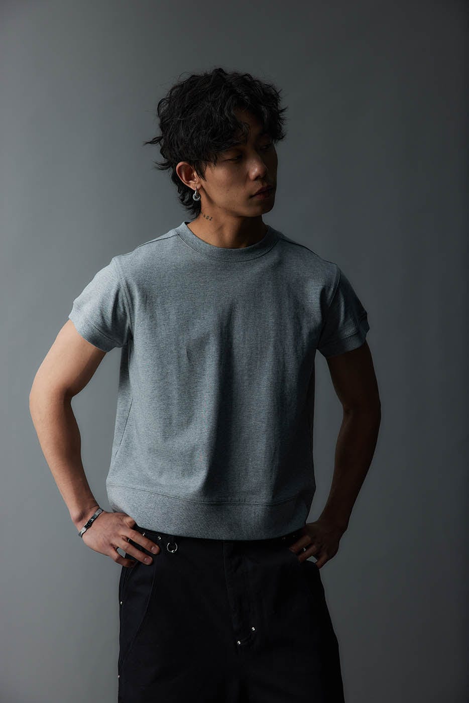 WHISTLEHUNTER Classic Stitch Leather-Tag Heavyweight T-Shirt