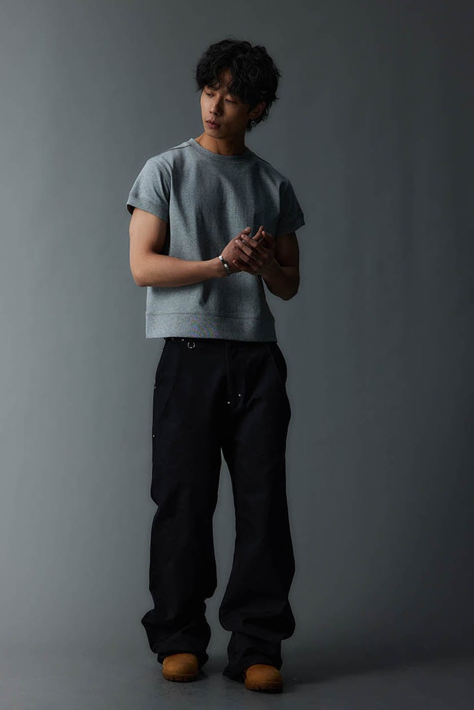WHISTLEHUNTER Classic Stitch Leather-Tag Heavyweight T-Shirt