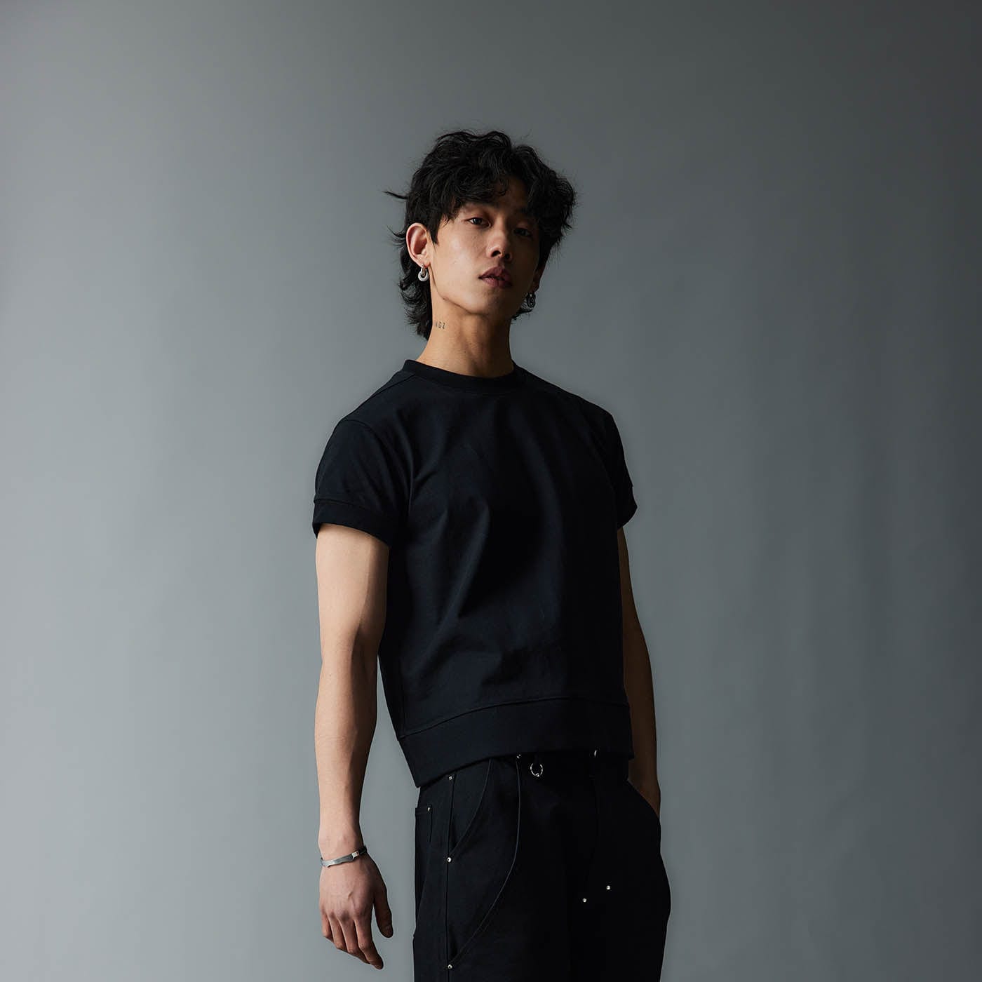 WHISTLEHUNTER Classic Stitch Leather-Tag Heavyweight T-Shirt