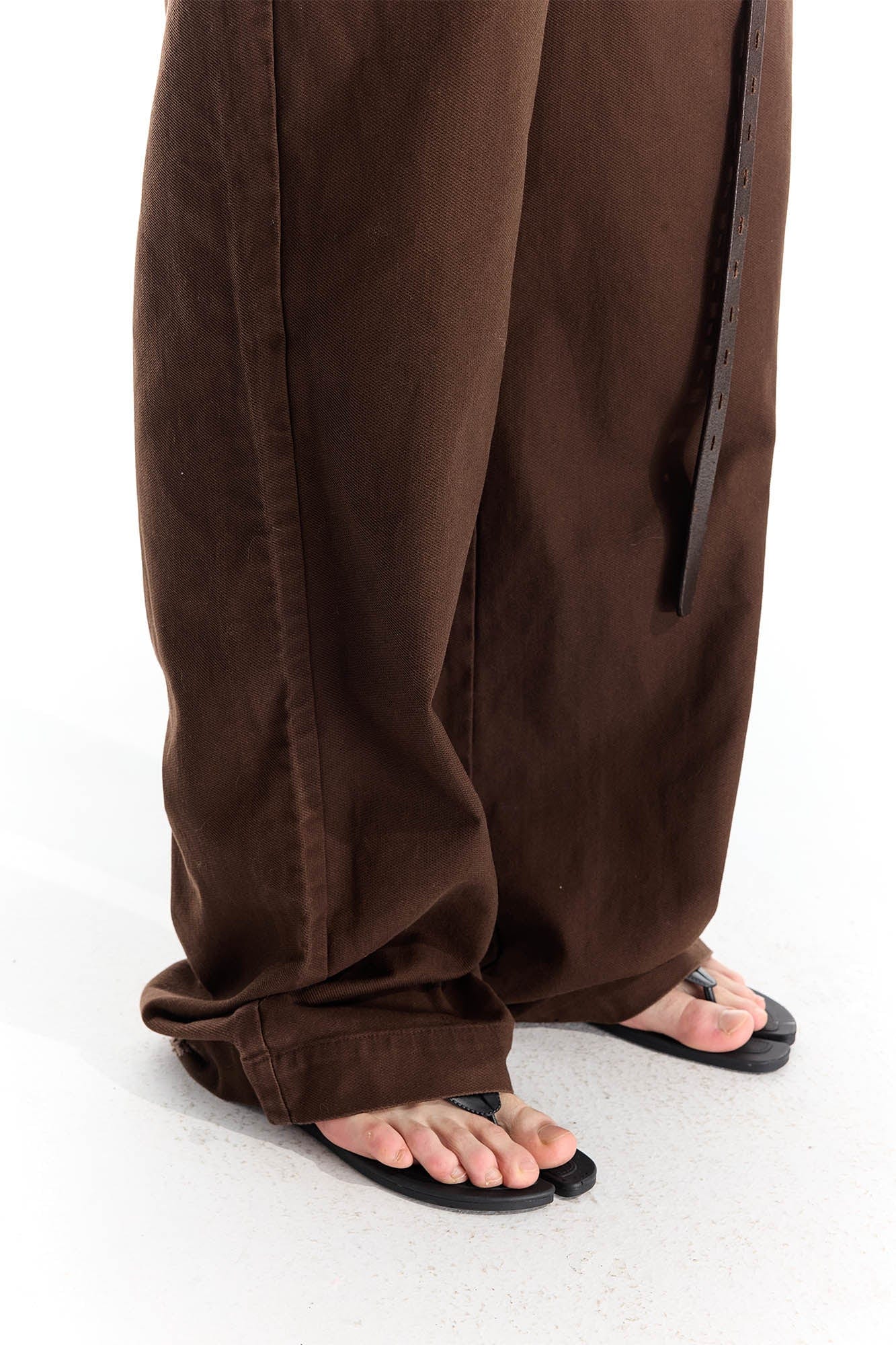 WHISTLEHUNTER Distressed Rivet Straight-Leg Pants
