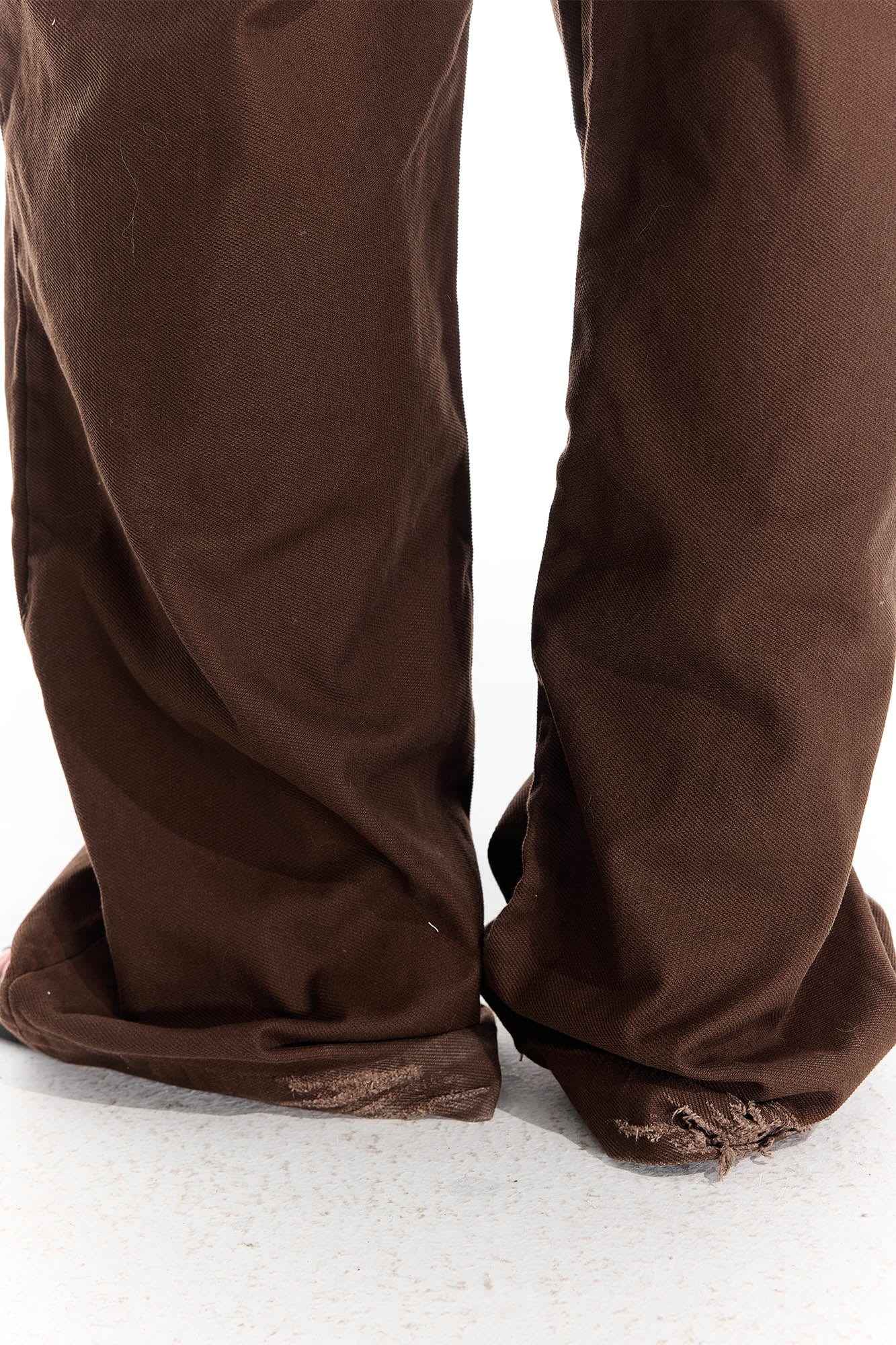 WHISTLEHUNTER Distressed Rivet Straight-Leg Pants