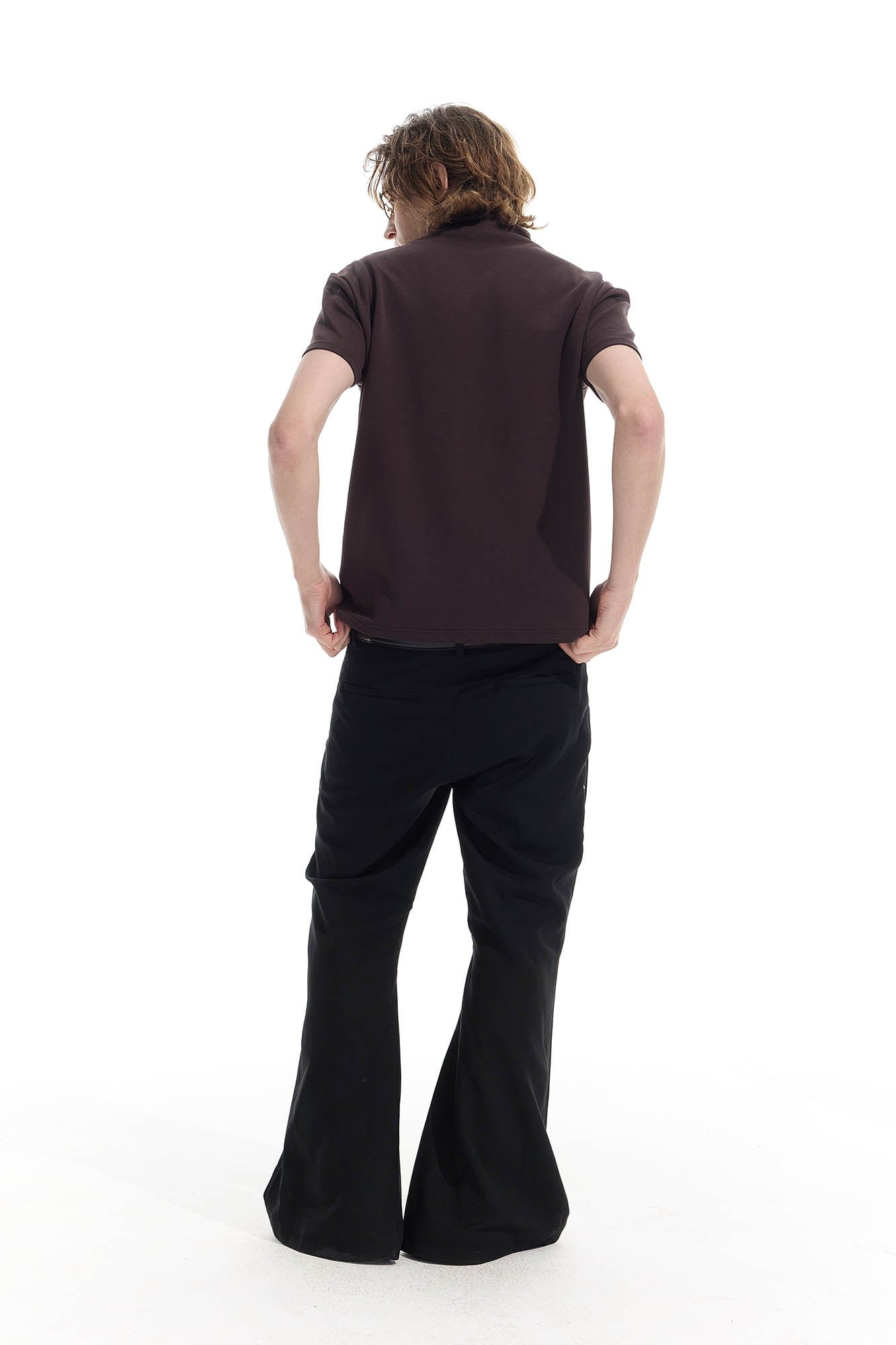 WHISTLEHUNTER Essential Crinkled Mock T-Shirt