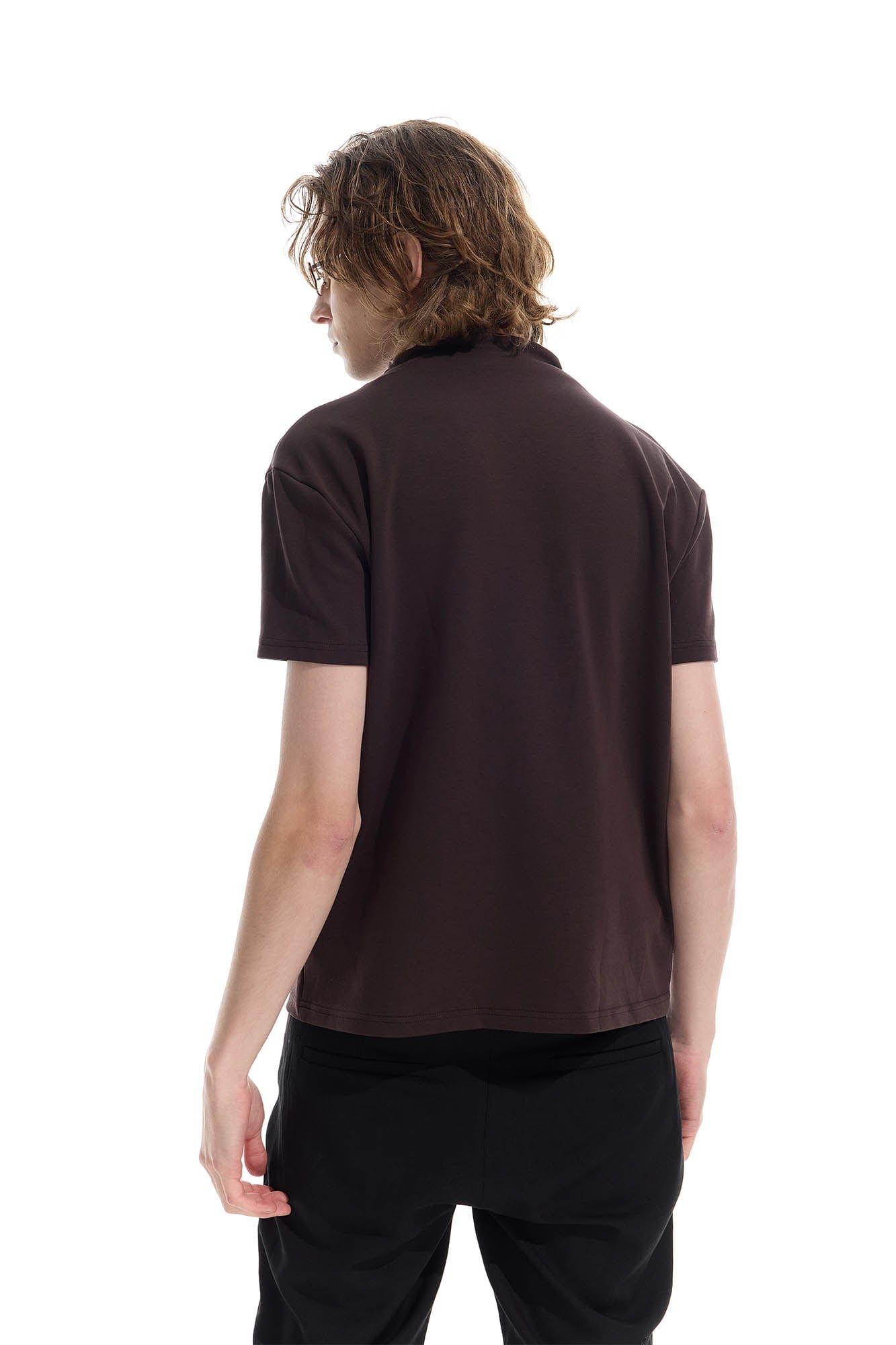 WHISTLEHUNTER Essential Crinkled Mock T-Shirt