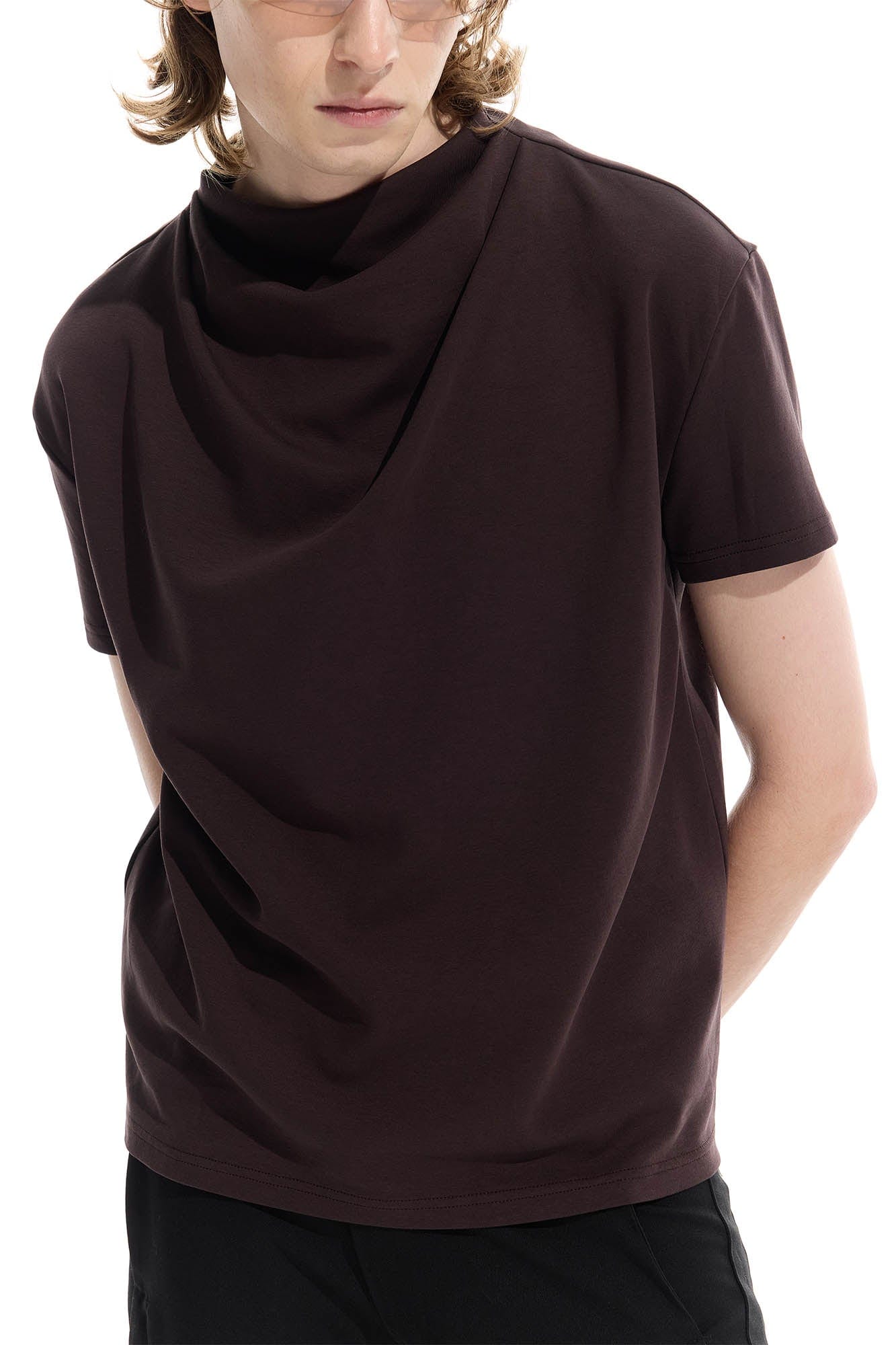 WHISTLEHUNTER Essential Crinkled Mock T-Shirt