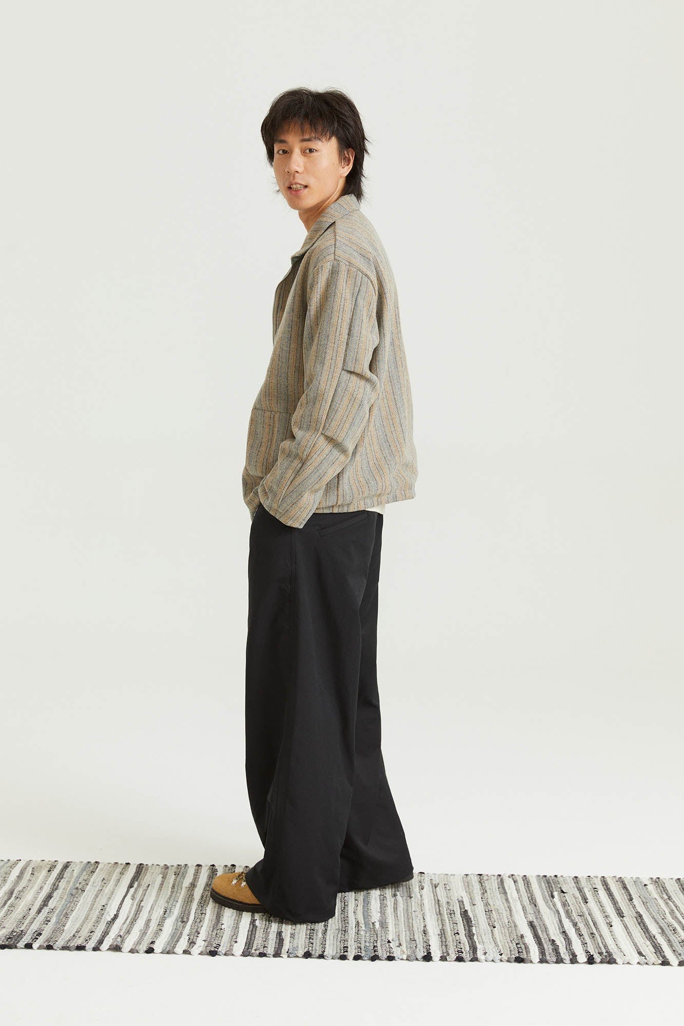 ONADAILYBASIS Reversible Utility & Herringbone Wool-Blend Jacket