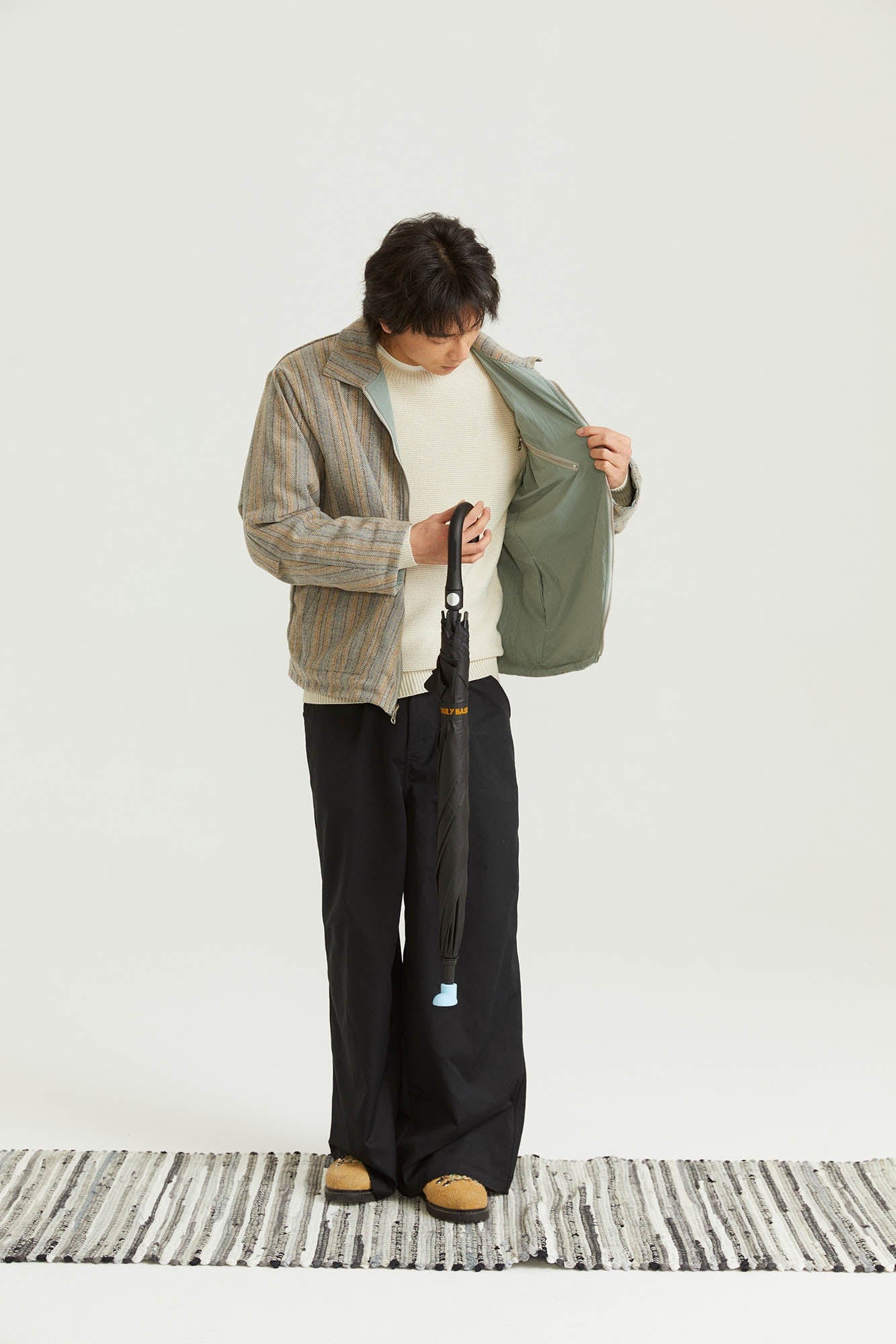 ONADAILYBASIS Reversible Utility & Herringbone Wool-Blend Jacket