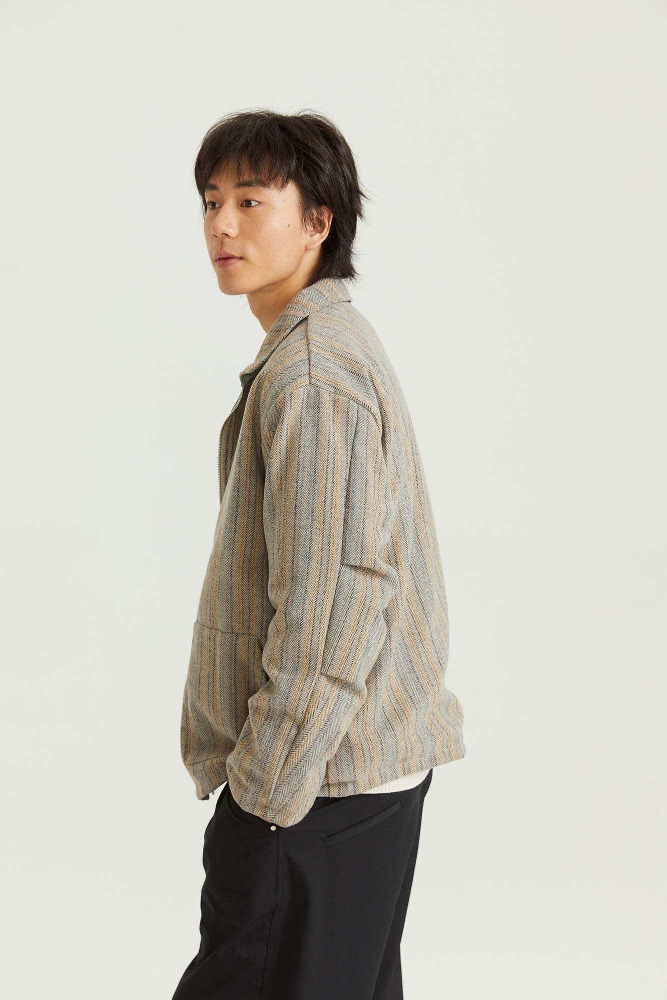 ONADAILYBASIS Reversible Utility & Herringbone Wool-Blend Jacket