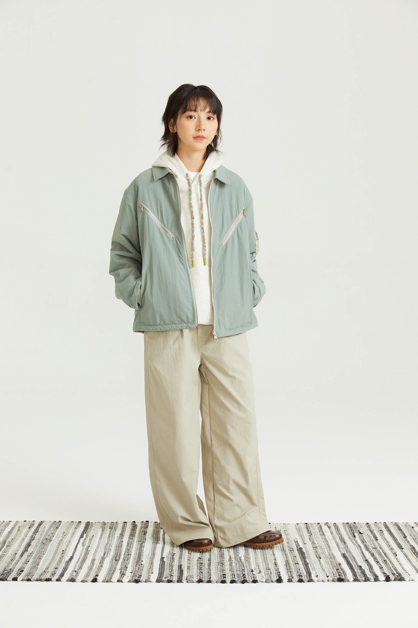 ONADAILYBASIS Reversible Utility & Herringbone Wool-Blend Jacket