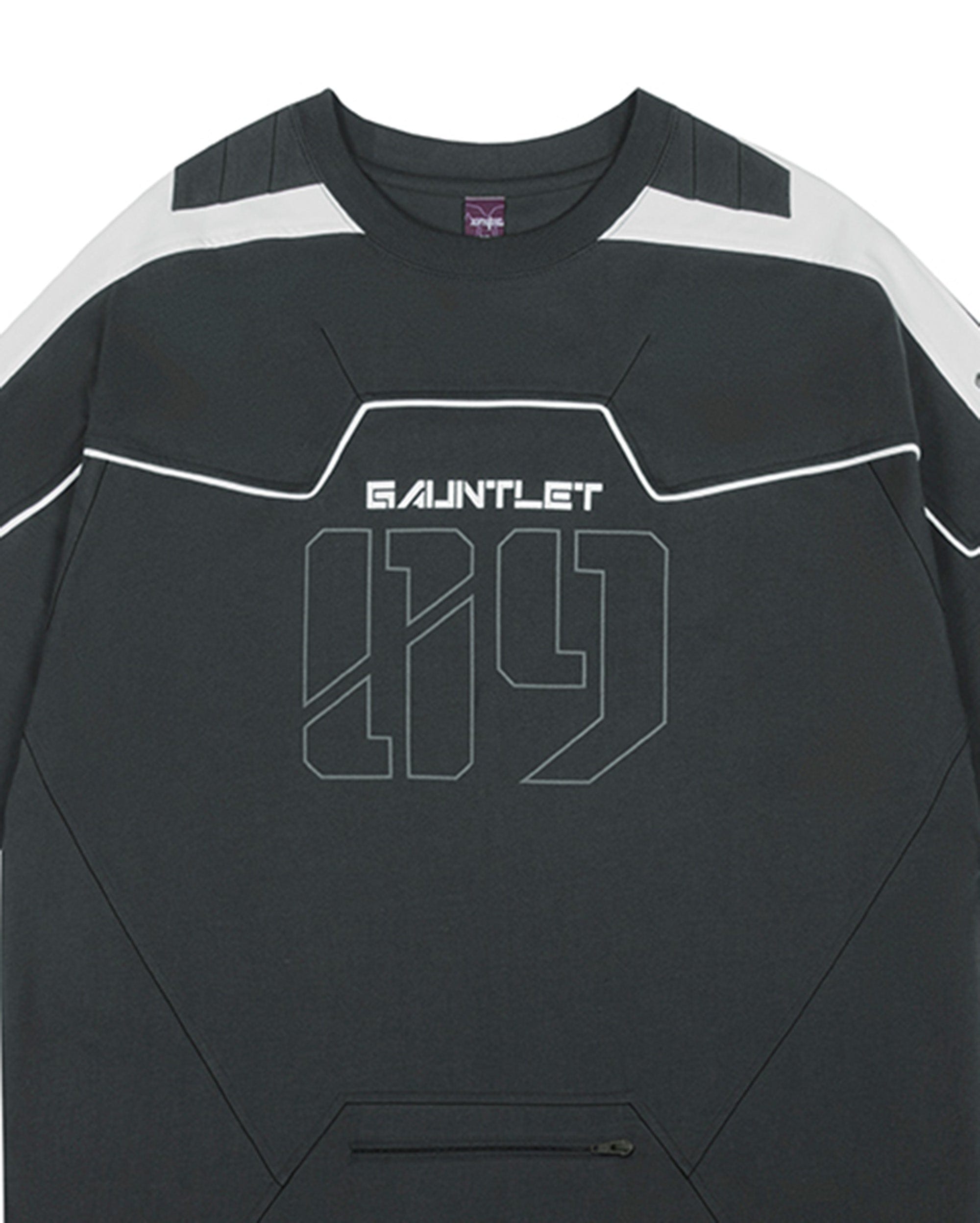 XIPHEVIL Modern Deconstructed Rivet Jersey Black