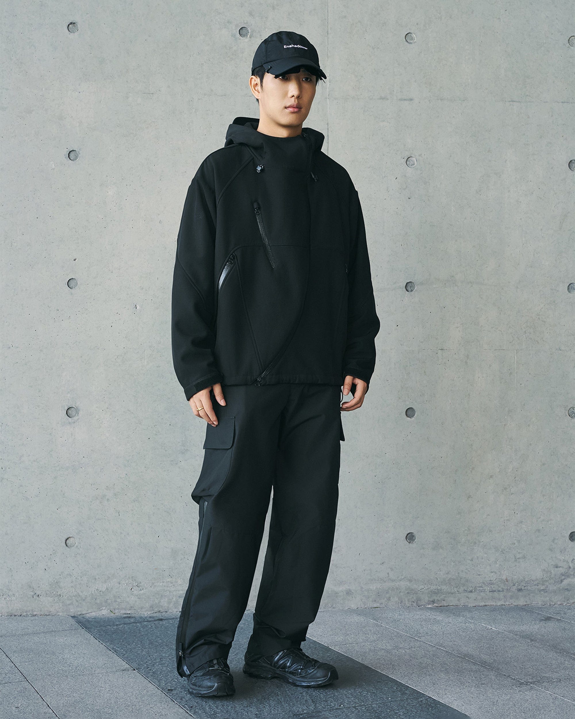 ENSHADOWER Deconstructed Asymmetrical Windbreaker
