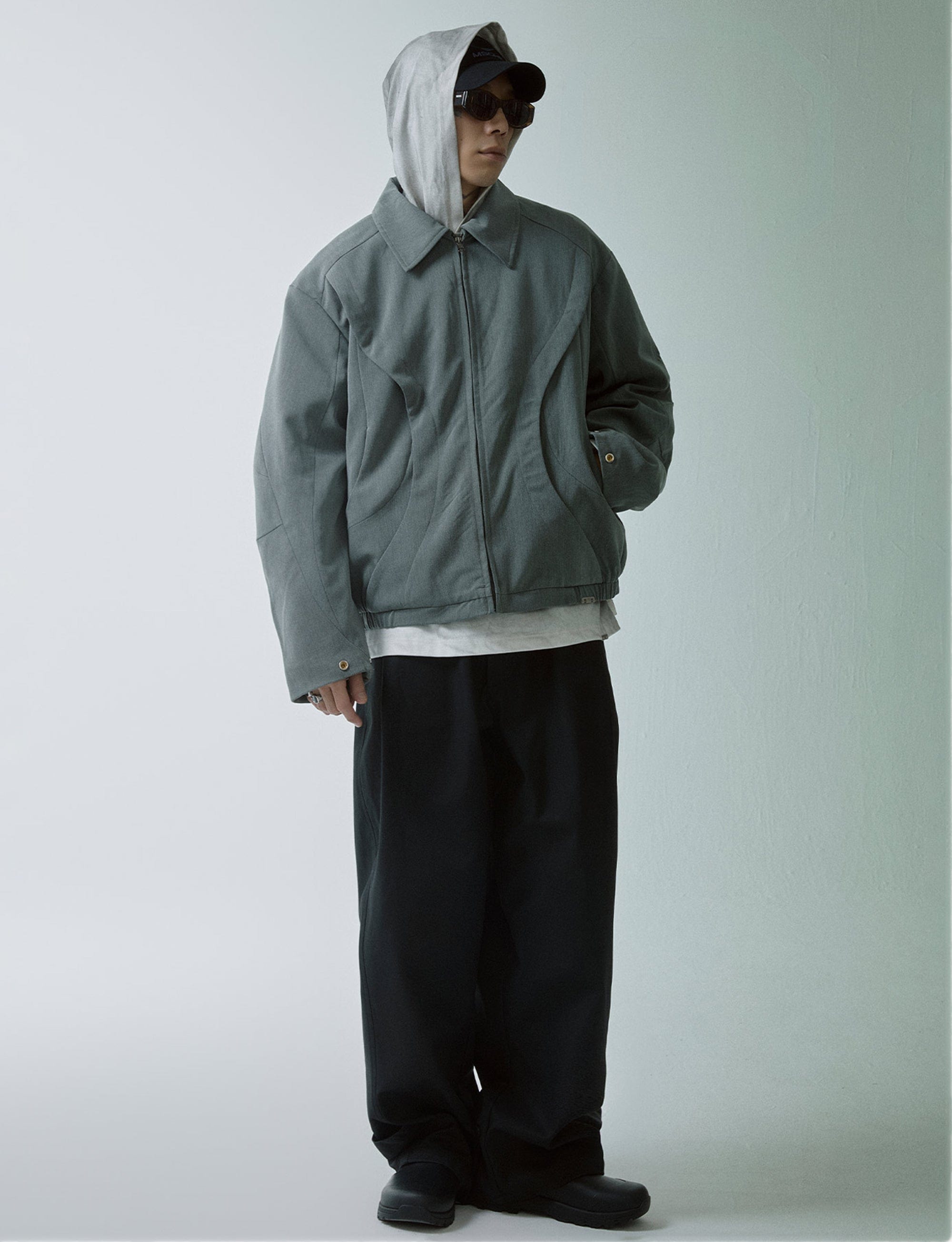 F2CE Deconstructed Layered Zip-Up Jacket