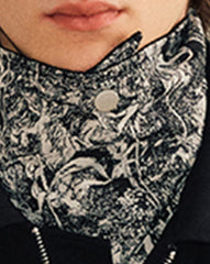 KREATE Reversible Full Print Snap Scarf