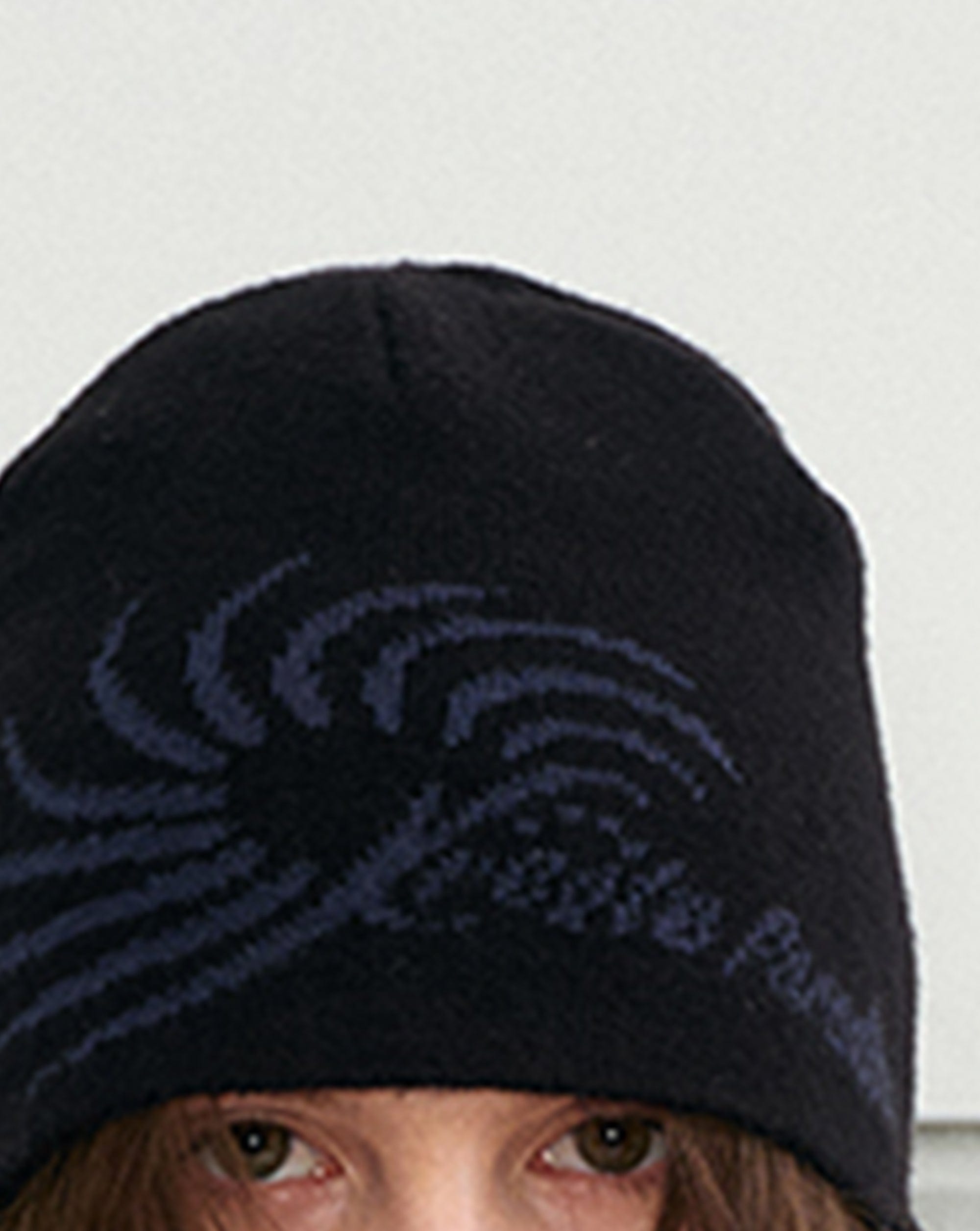 KREATE Knitted Logo Swirl Pattern Hat