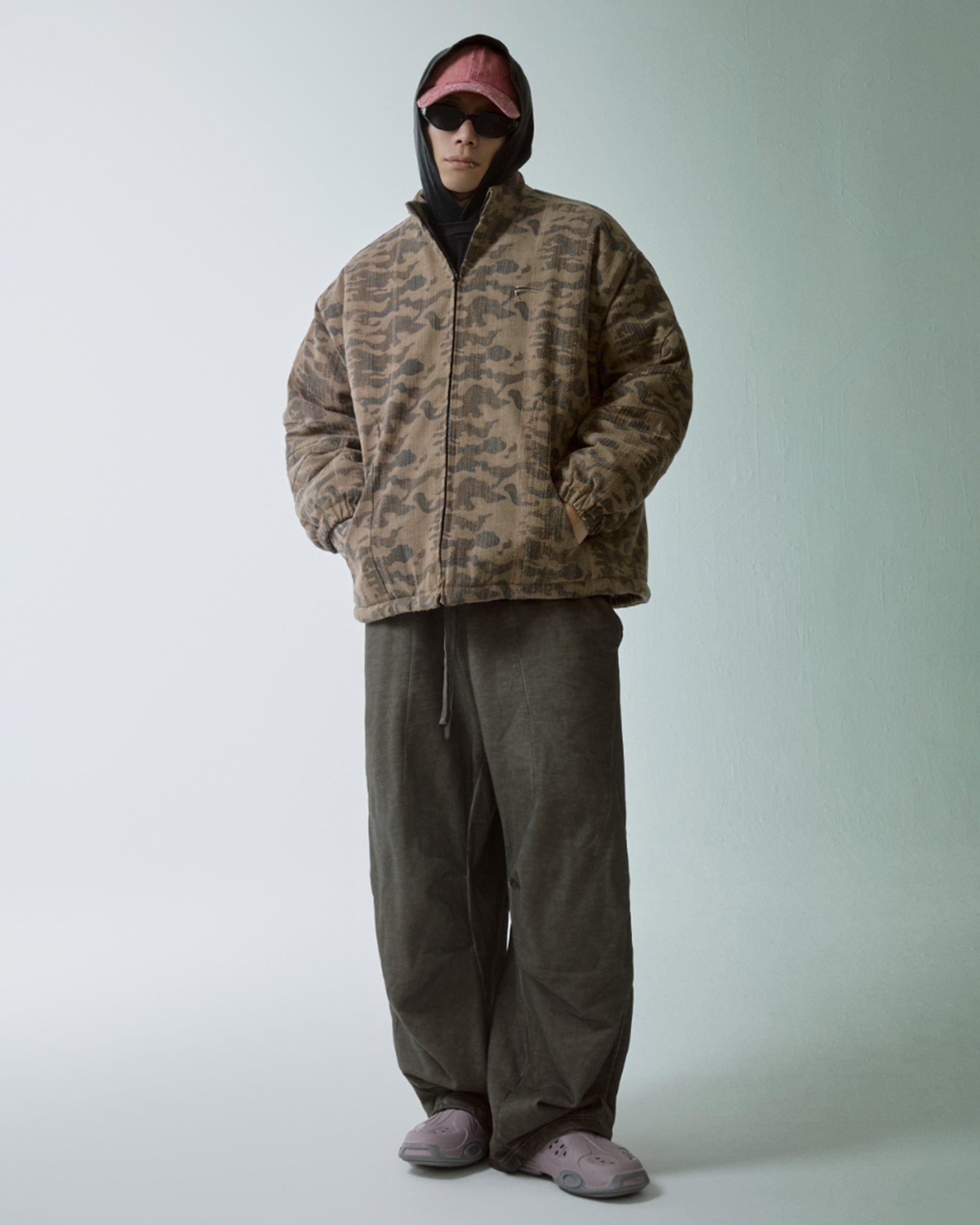 F2CE Retro Deconstructed Crinkled Pants