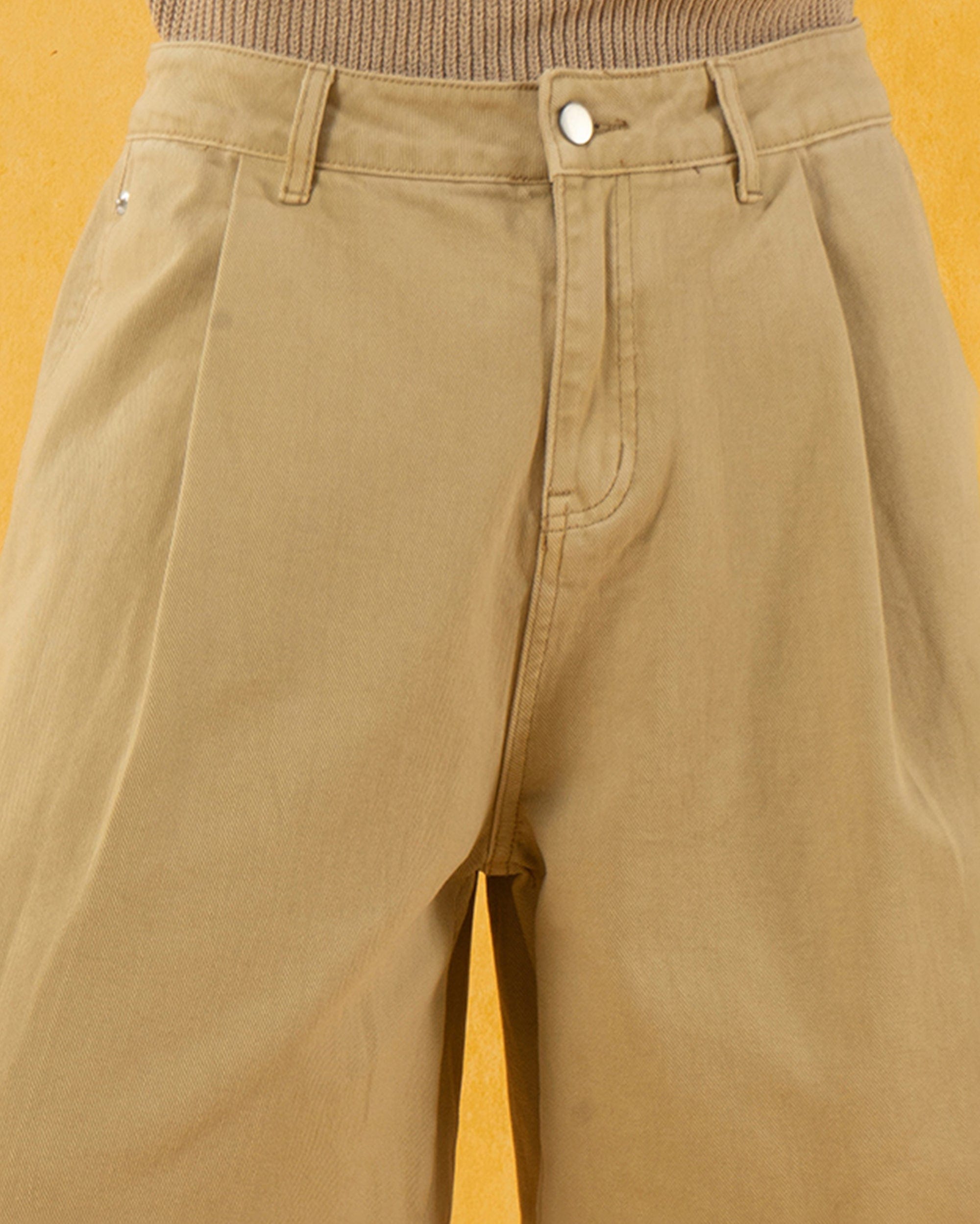 CLP Classic Rivet Pleated Oversized Shorts