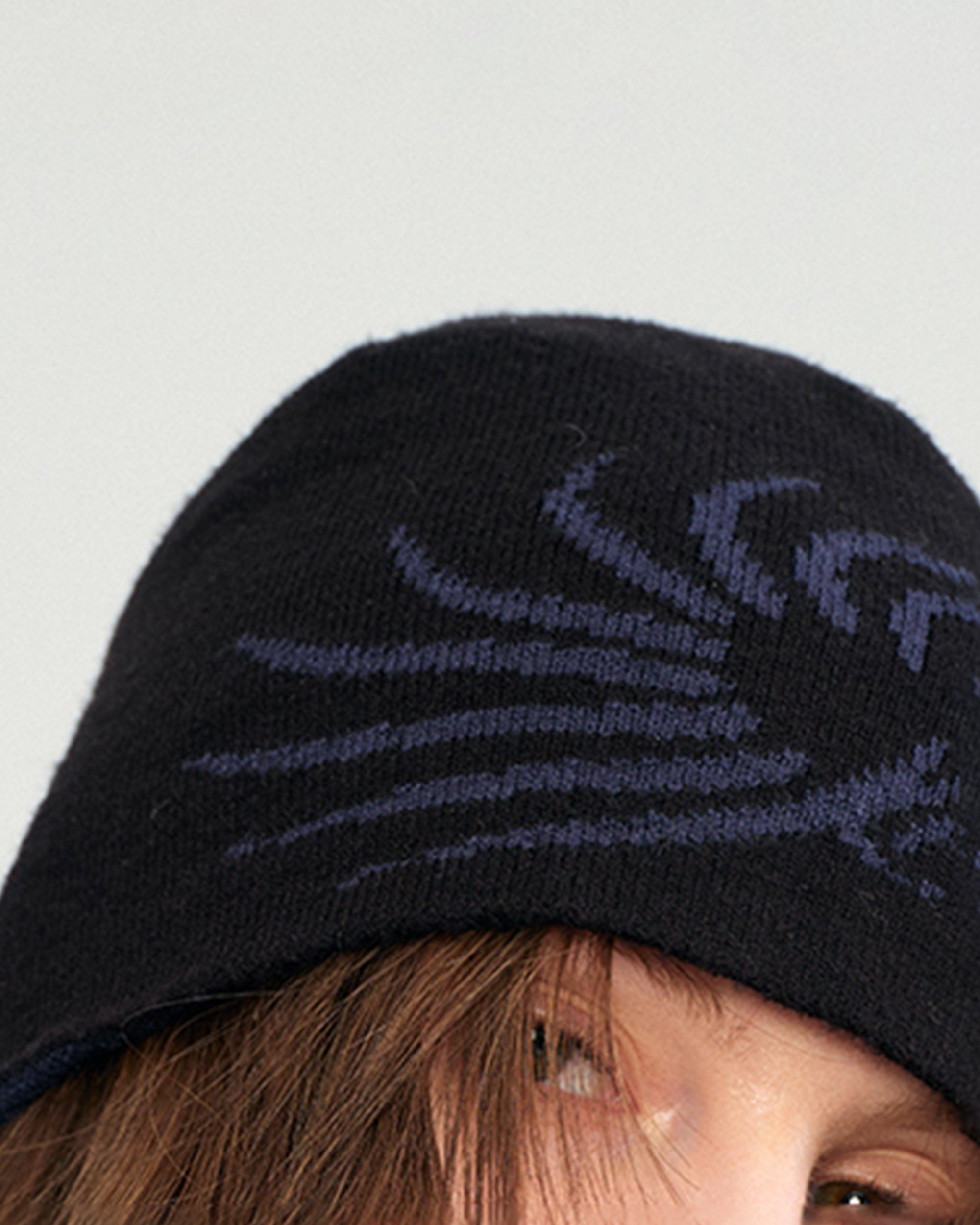 KREATE Knitted Logo Swirl Pattern Hat