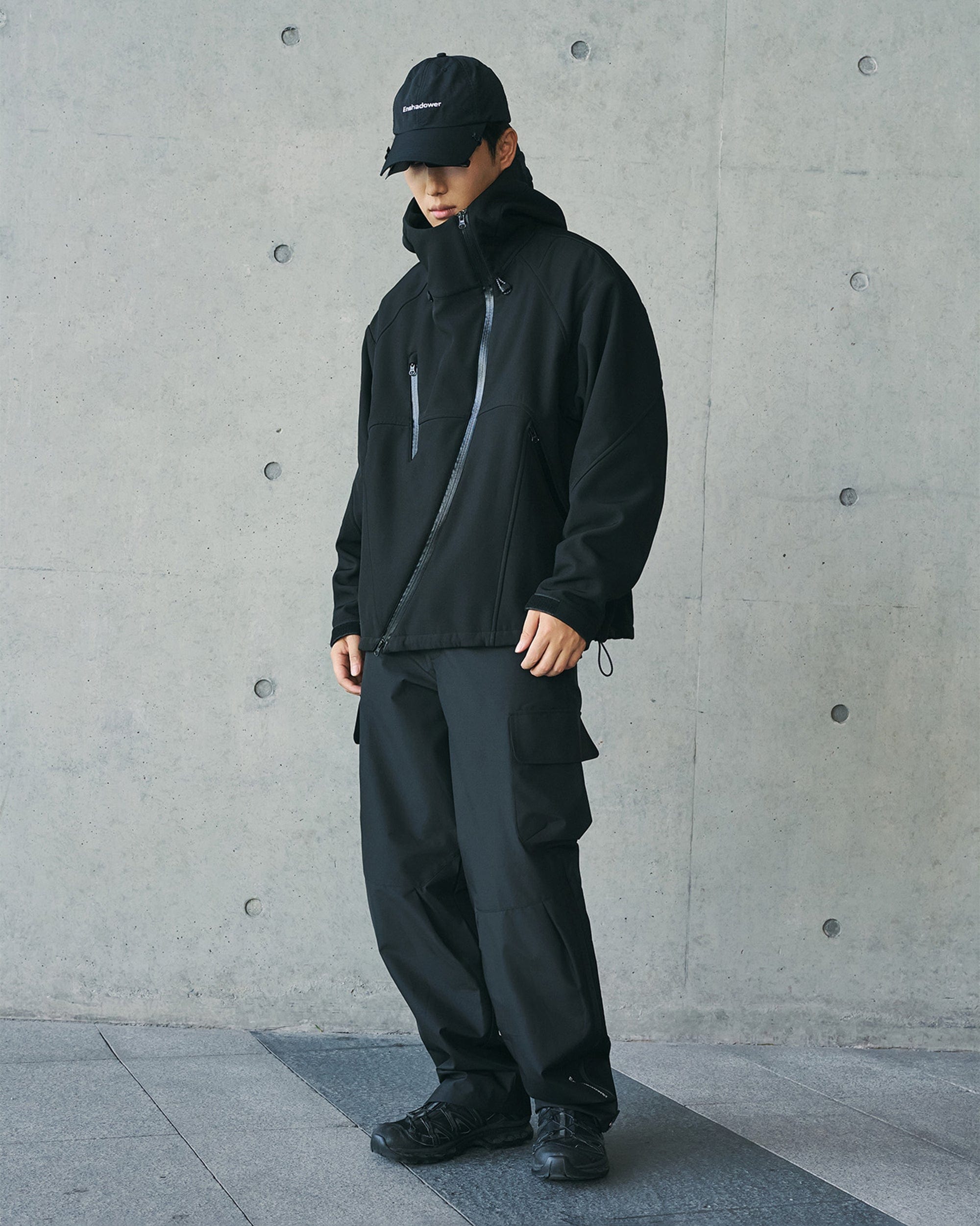 ENSHADOWER Deconstructed Asymmetrical Windbreaker