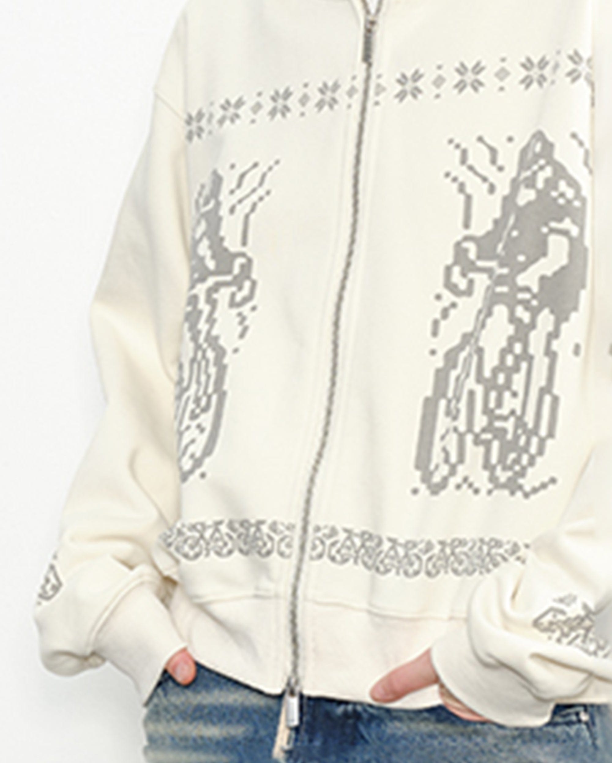 KREATE Bicycle Knitted Zip-Up Jacket