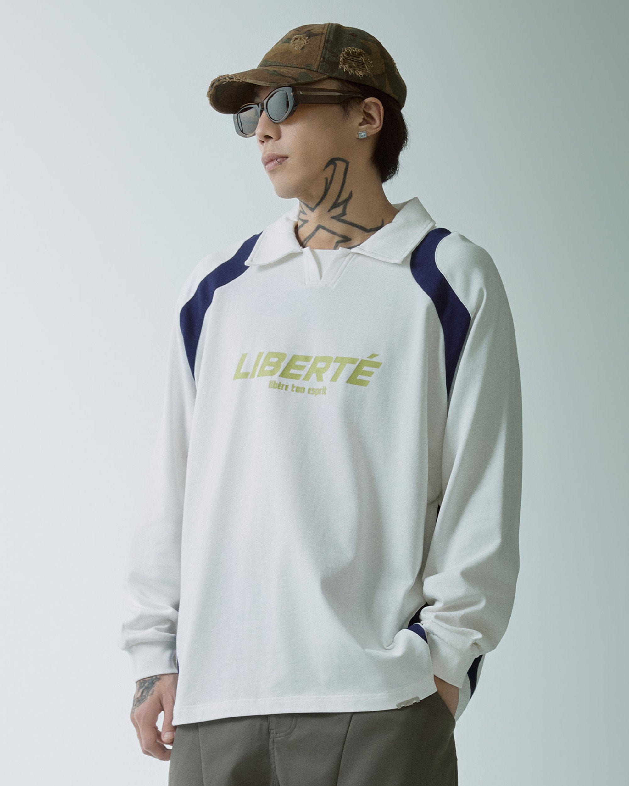 F2CE Retro Deconstructed Raglan Long-Sleeve Tee