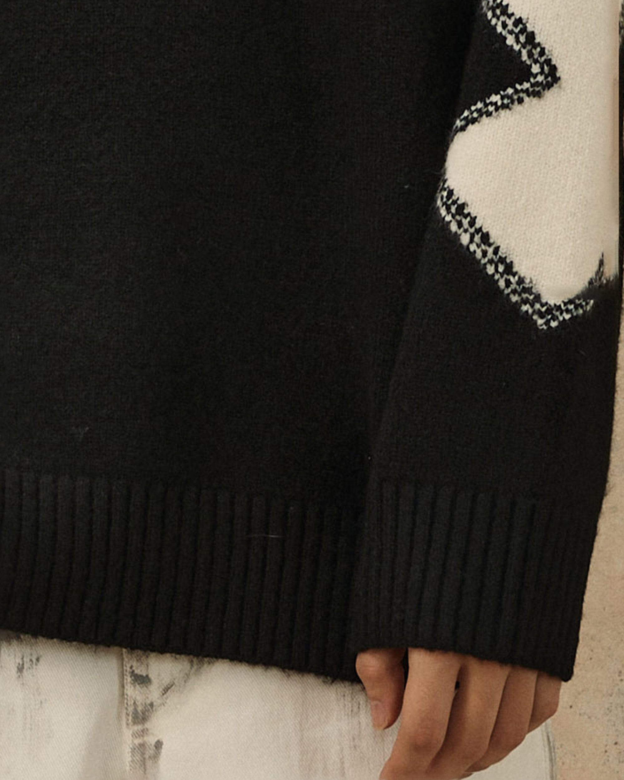 OVDY Color-Blocked Patchwork Sweater