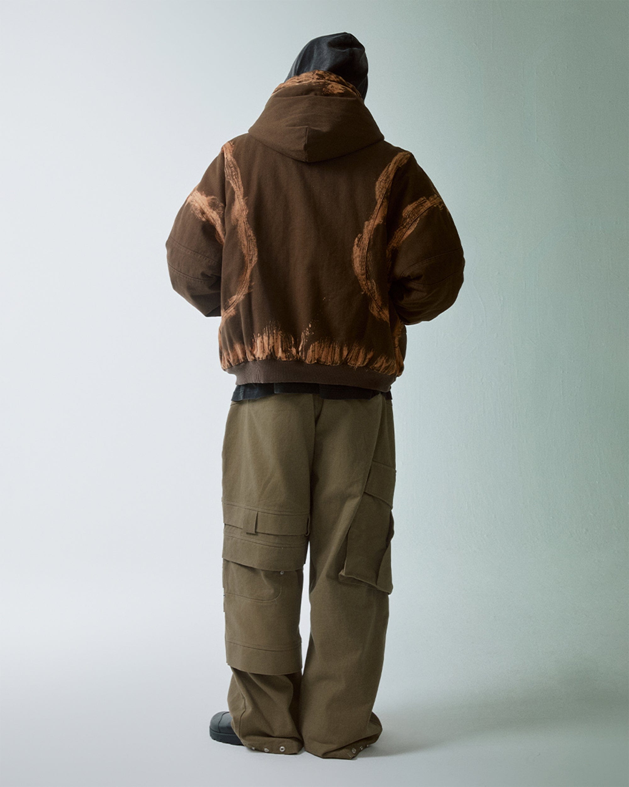 F2CE Asymmetrical Crinkled Cargo Pants
