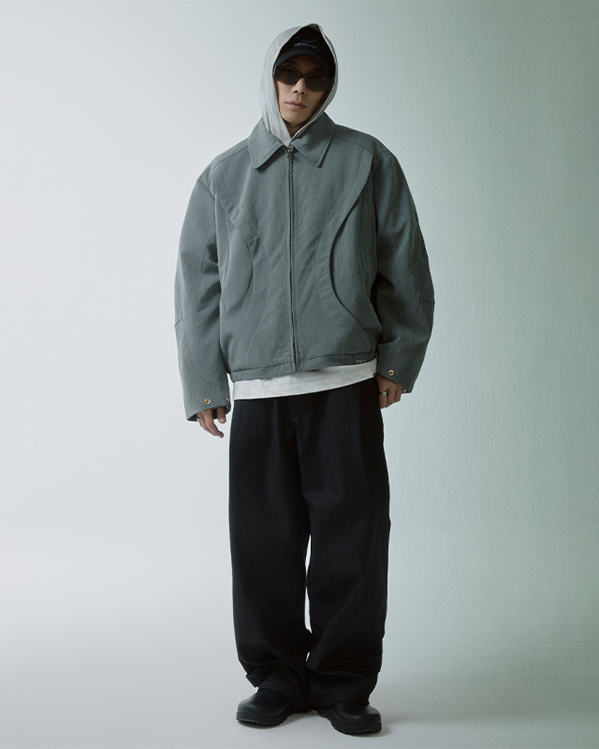F2CE Deconstructed Layered Zip-Up Jacket