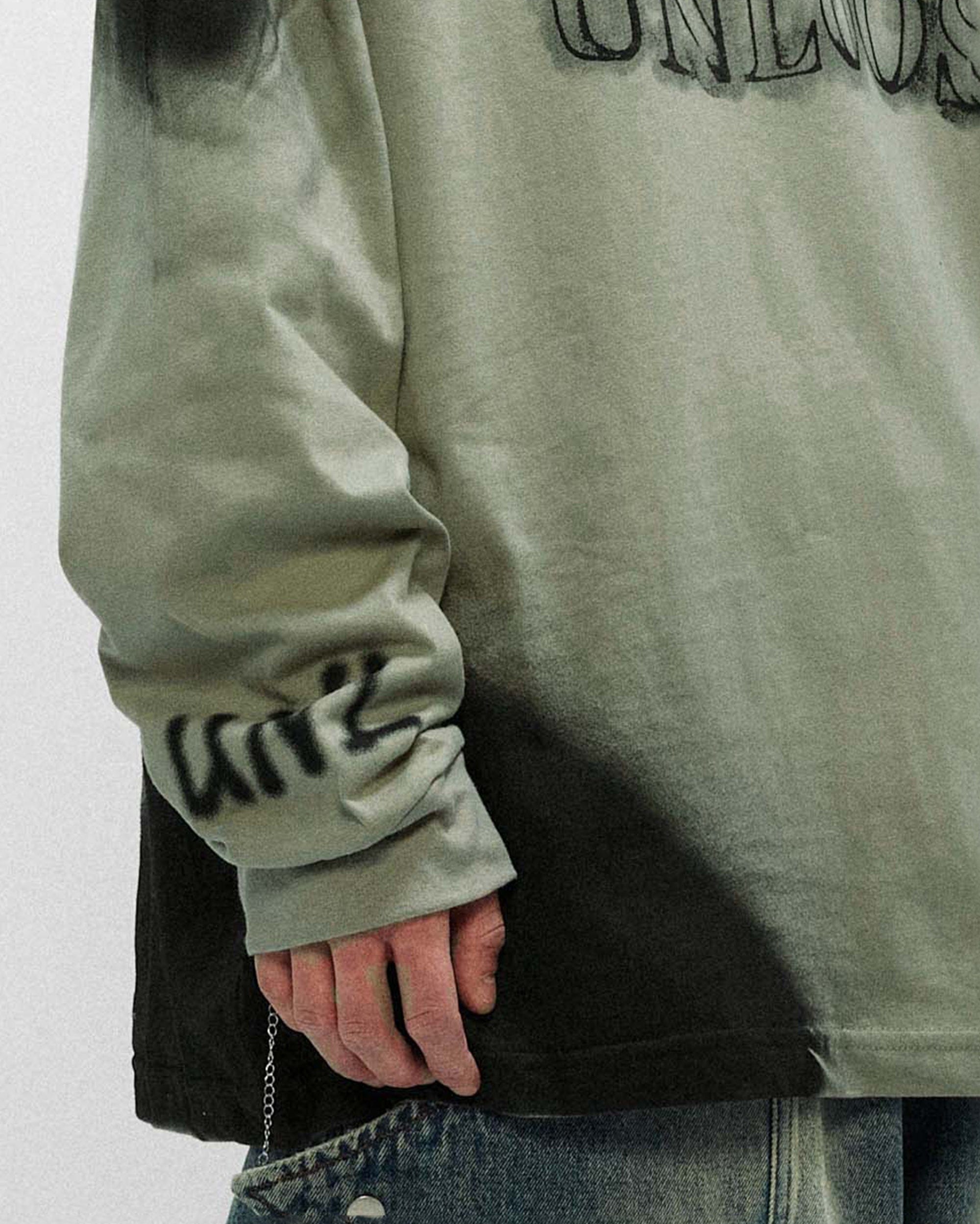 OVDY Unloose Ink Gradient Long-Sleeve Tee