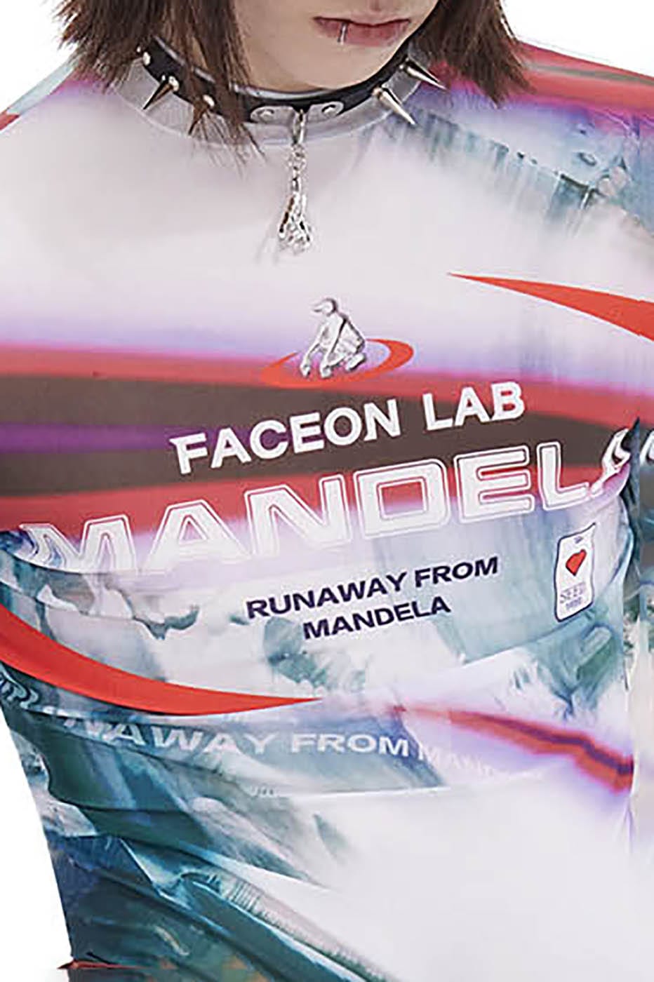 FACEONLAB Mandela Full Print Slim-Fit L/S T-Shirt