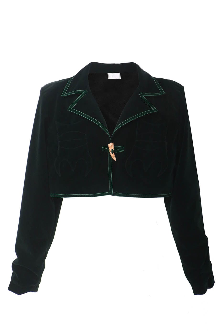 EMBRYO Devil Horned Velvet Cropped Jacket
