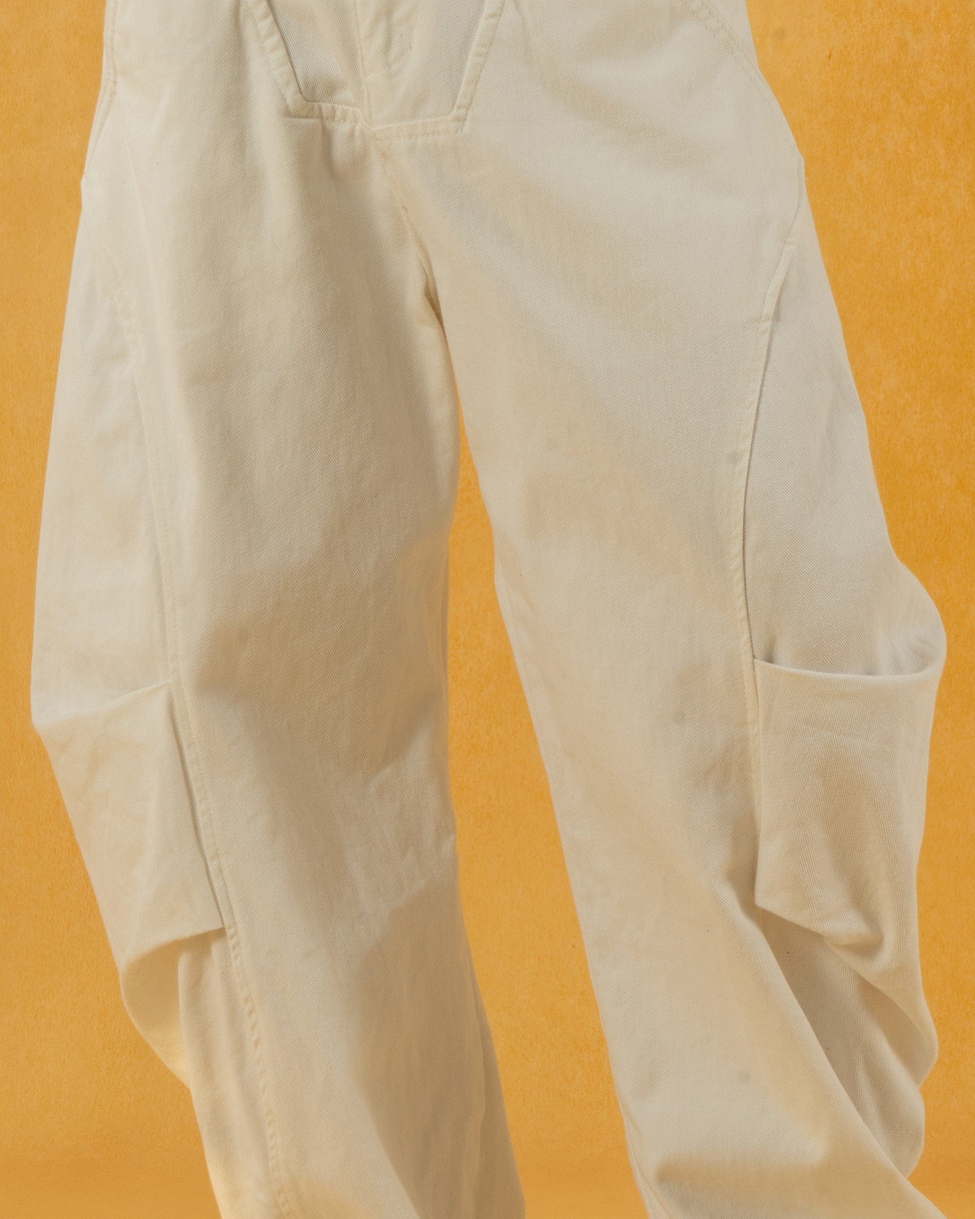 CLP Deconstructed Pleated Button Wide-Leg Pants