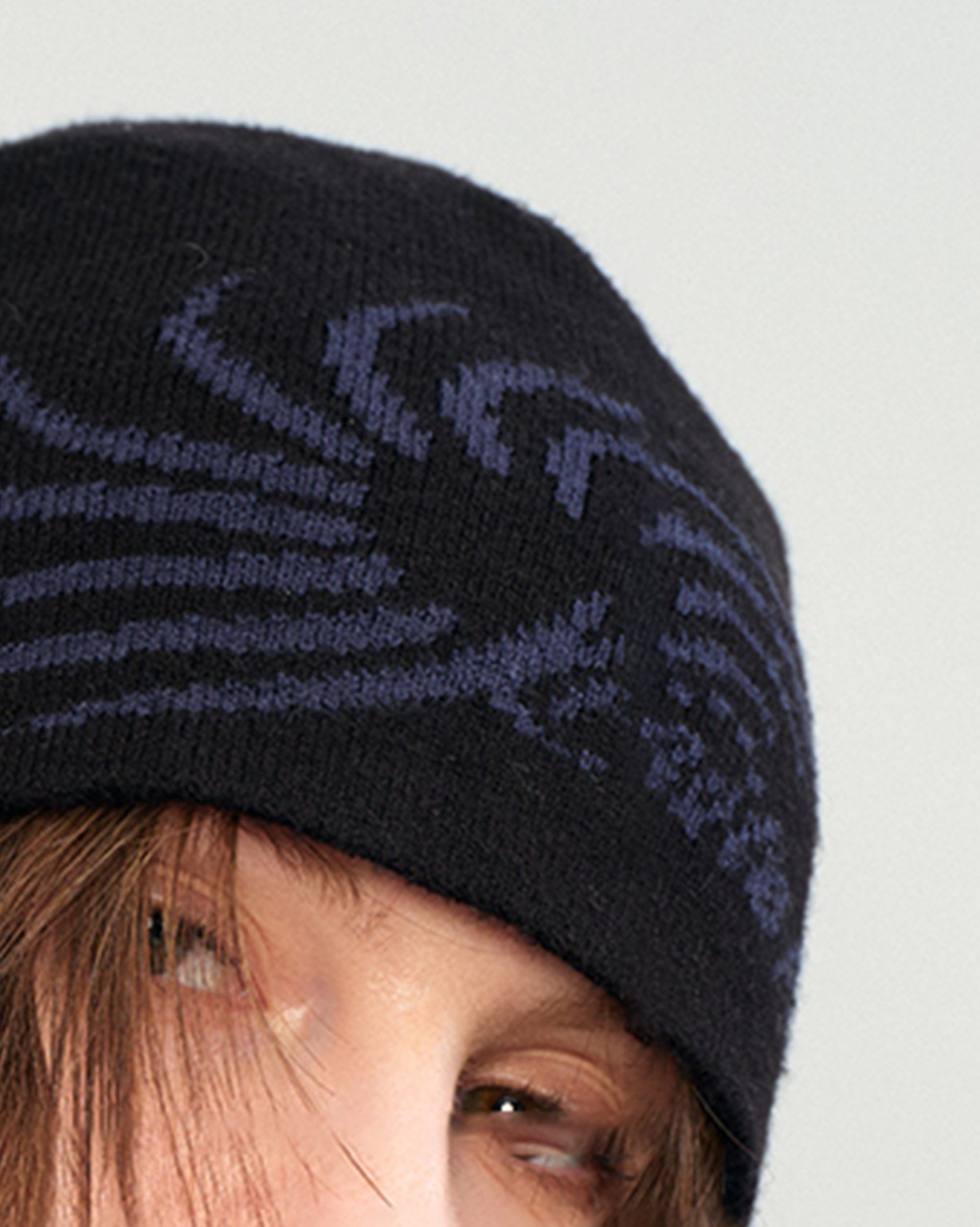 KREATE Knitted Logo Swirl Pattern Hat